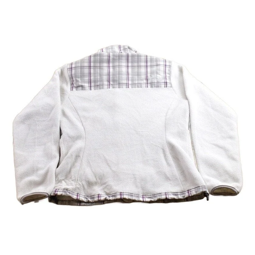 Vintage 1990s North Face Plaid Denali Fleece Sweater Women's S - Image 2