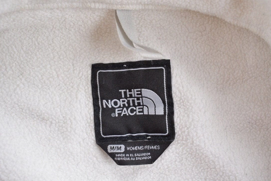 Vintage 1990s North Face White Zip Up Fleece Sweater Women's M - Image 3
