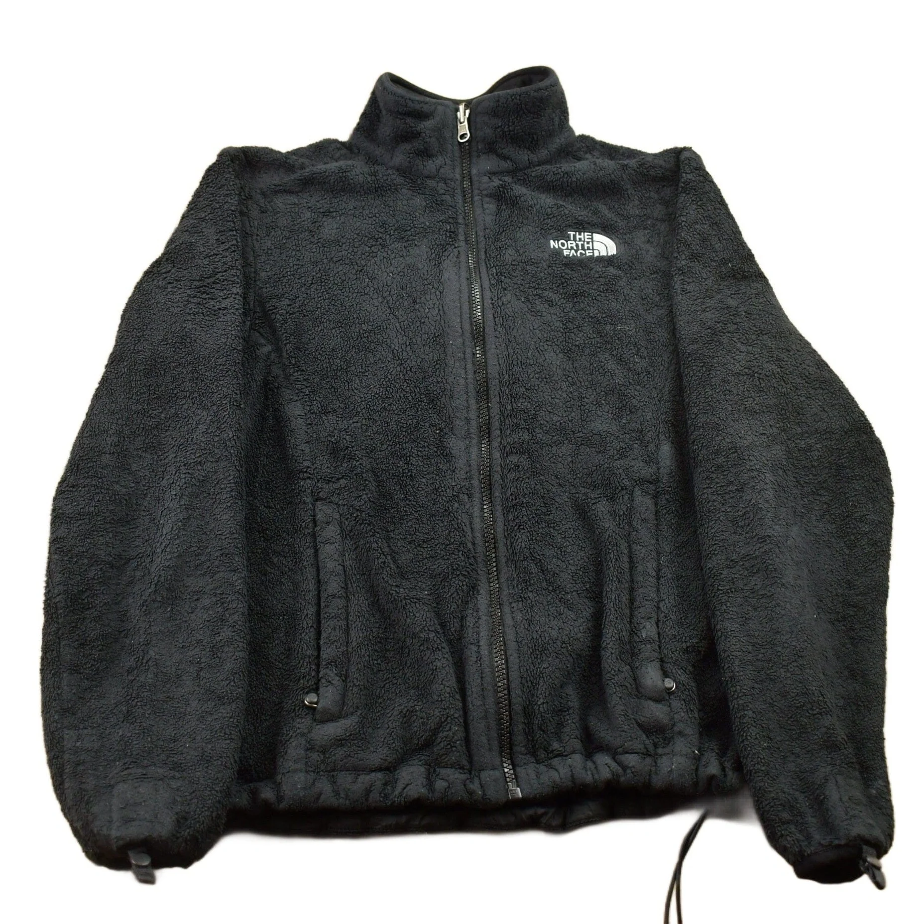 Vintage 1990s North Face Zip Up Fluffy Fleece Sweater Youth L