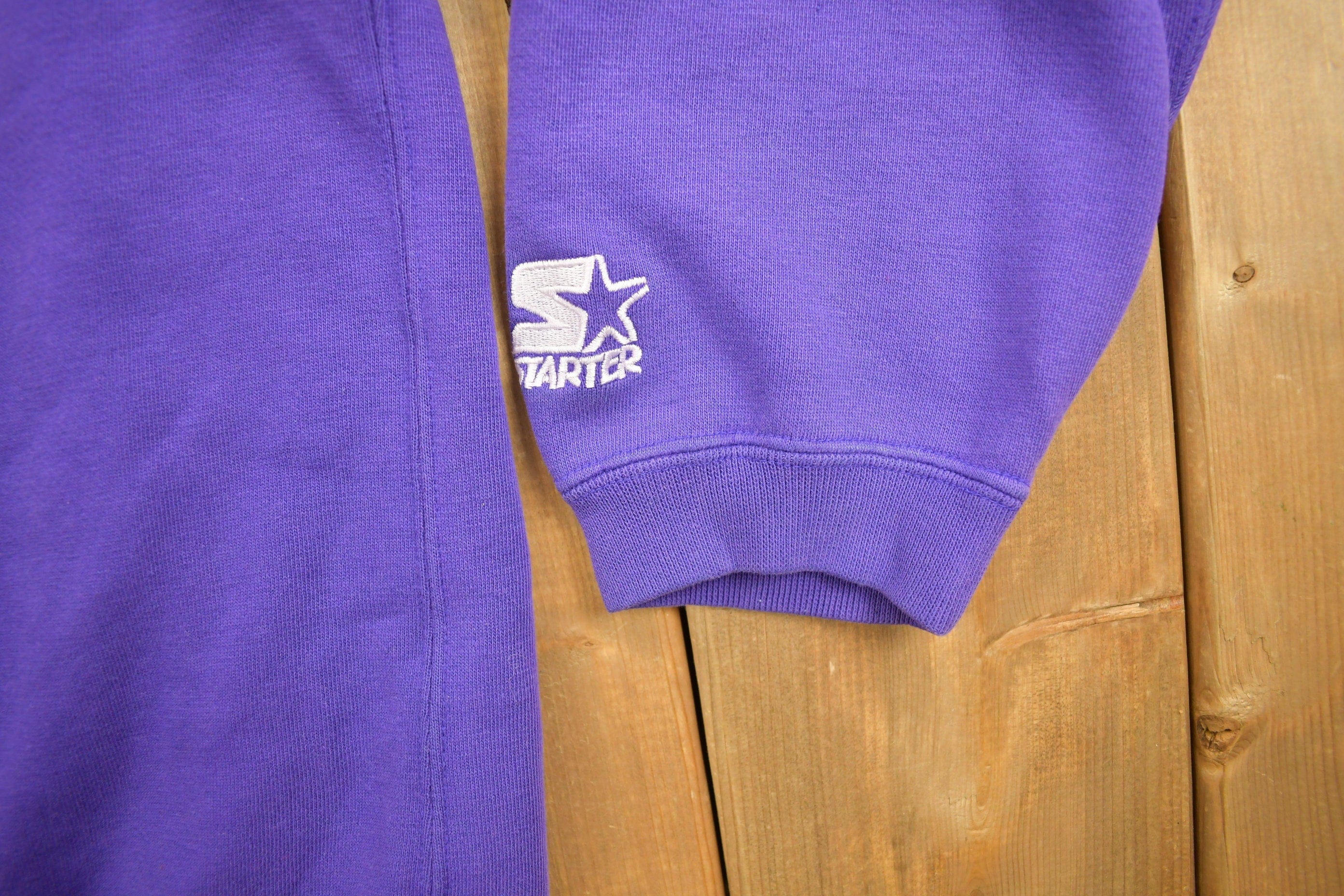 Vintage 1990s Northern Iowa Starter Crewneck Sweatshirt Men's XL - Image 4