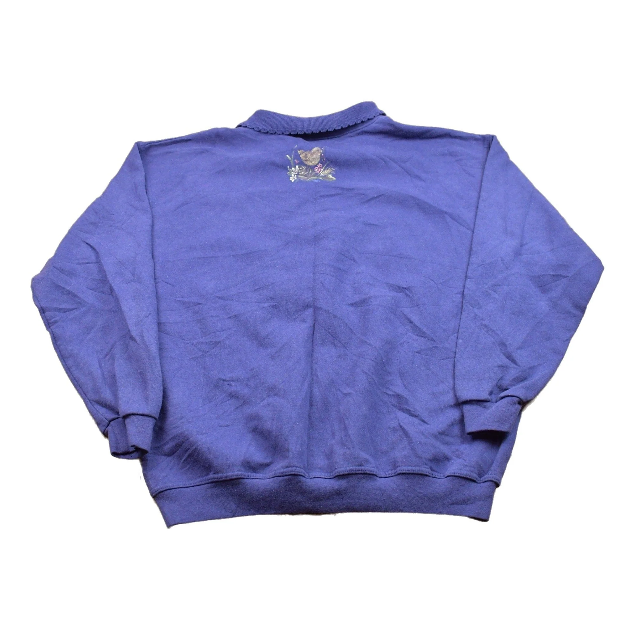 Vintage 1990s Northern Reflections Collared Crewneck Sweatshirt Men's Large - Image 2