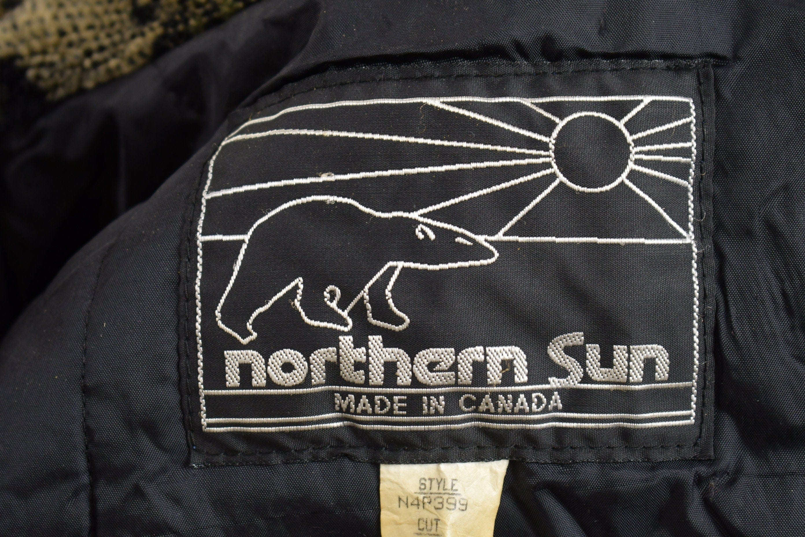 Vintage 1990s Northern Sun Fall Theme Graphic Fleece Sweater Men's Medium - Image 5