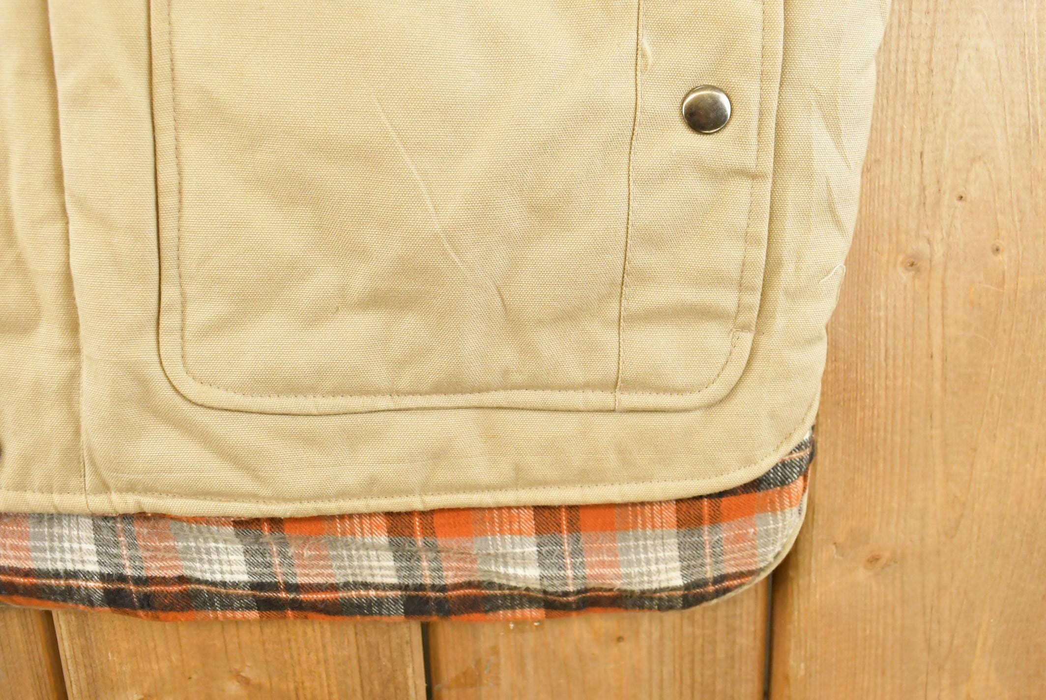 Vintage 1990s Northern Suns Plaid Lined Vest Jacket Men's Large - Image 3