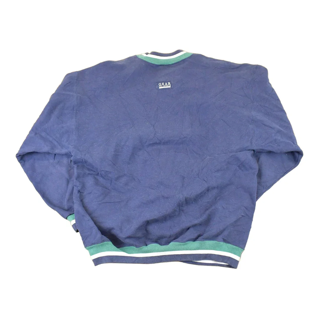 Vintage 1990s Northwest Airlines Embroidered Crewneck Sweatshirt Mens L - Image 2