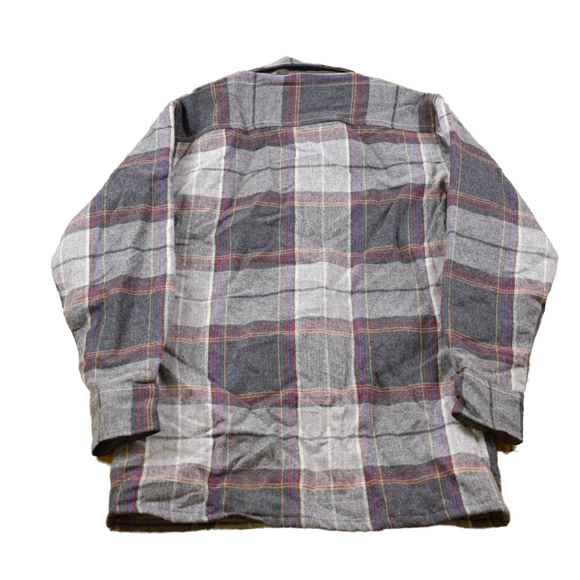 Vintage 1990s Northwest Territory Lined Plaid Button Up Shirt Men's Medium - Image 2