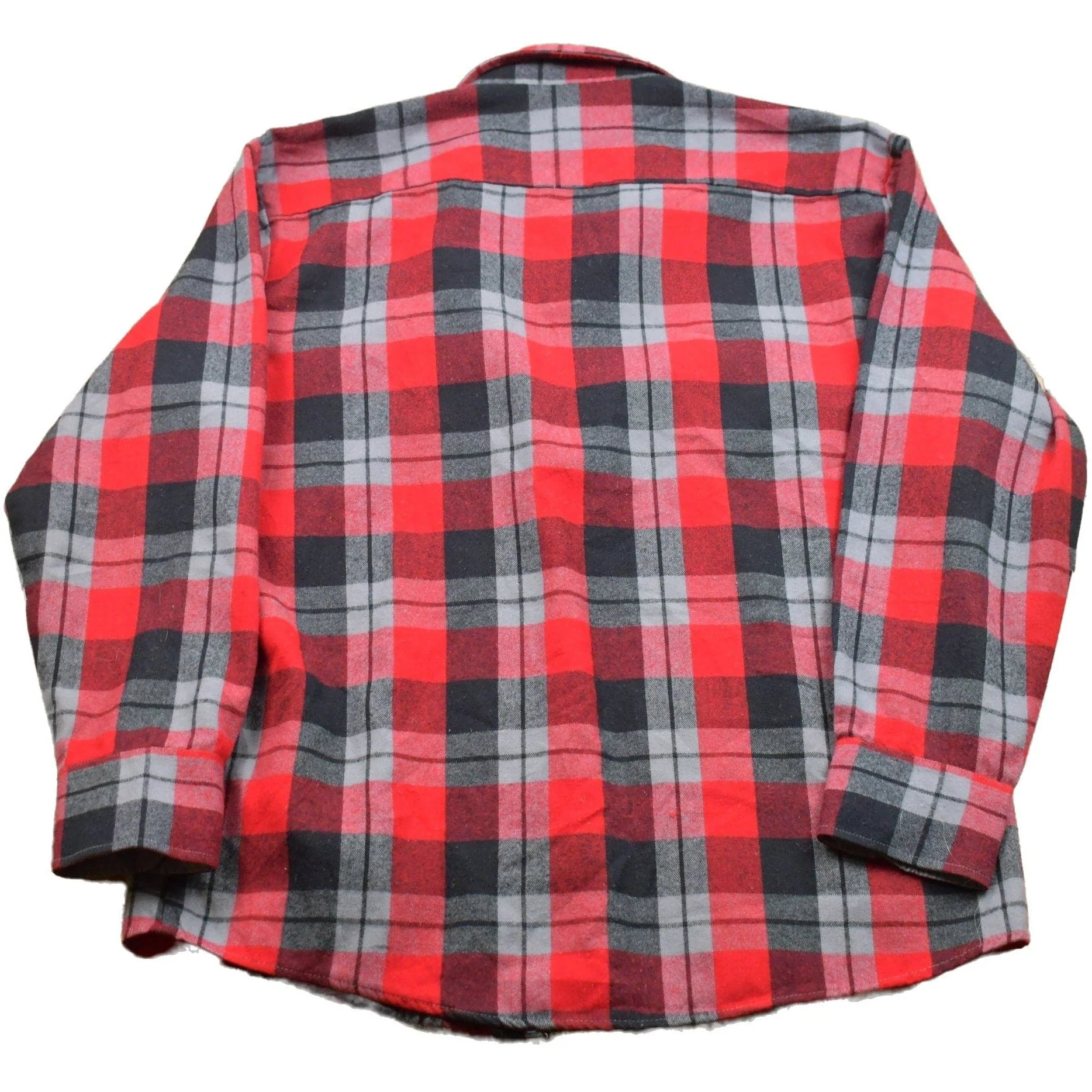 Vintage 1990s Northwest Territory Plaid Lined Button Up Shirt Men's Large - Image 2