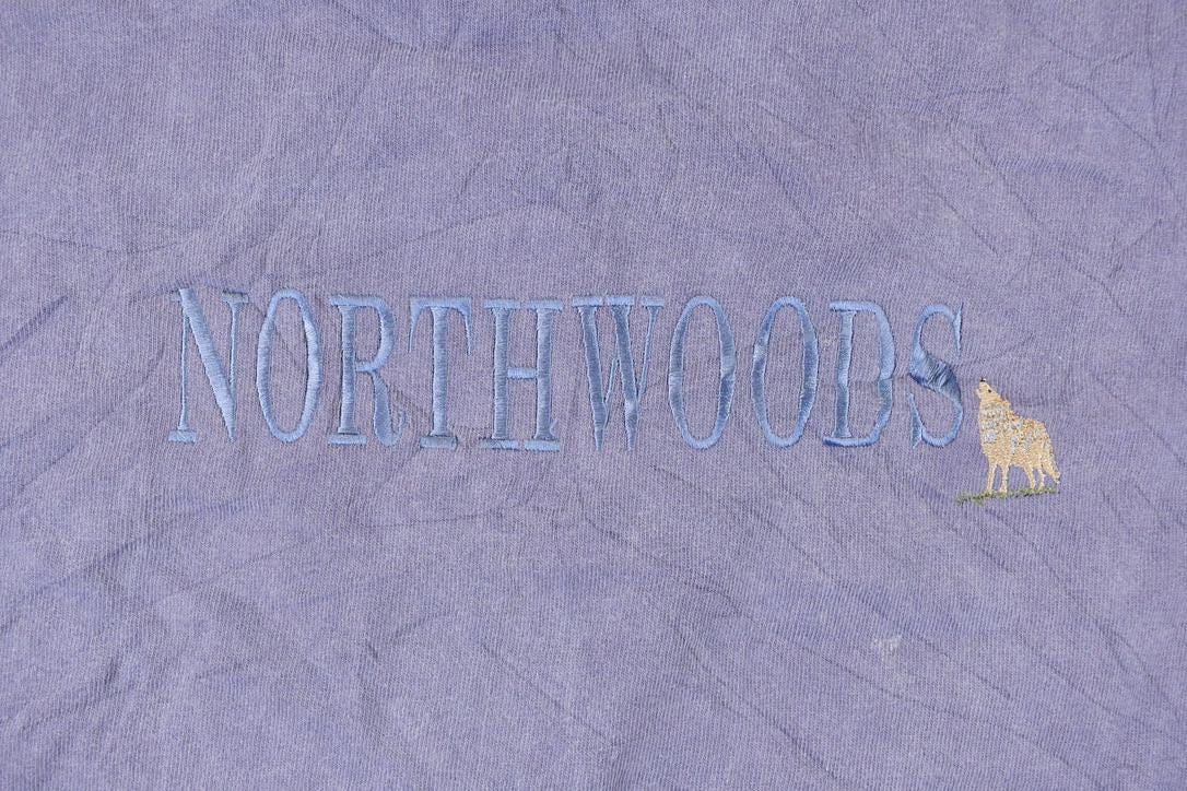 Vintage 1990s Northwoods Souvenir Travel Outdoorsman T-Shirt Men's XL - Image 3