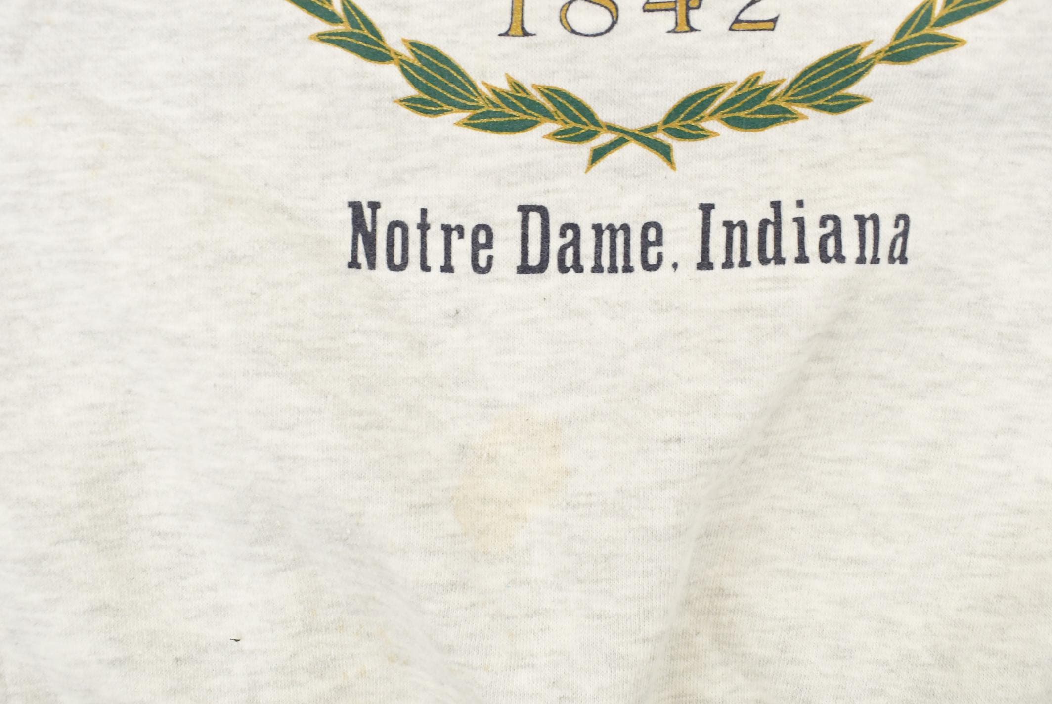 Vintage 1990s Notre Dame University Collegiate Crewneck Sweatshirt Men's Large - Image 4