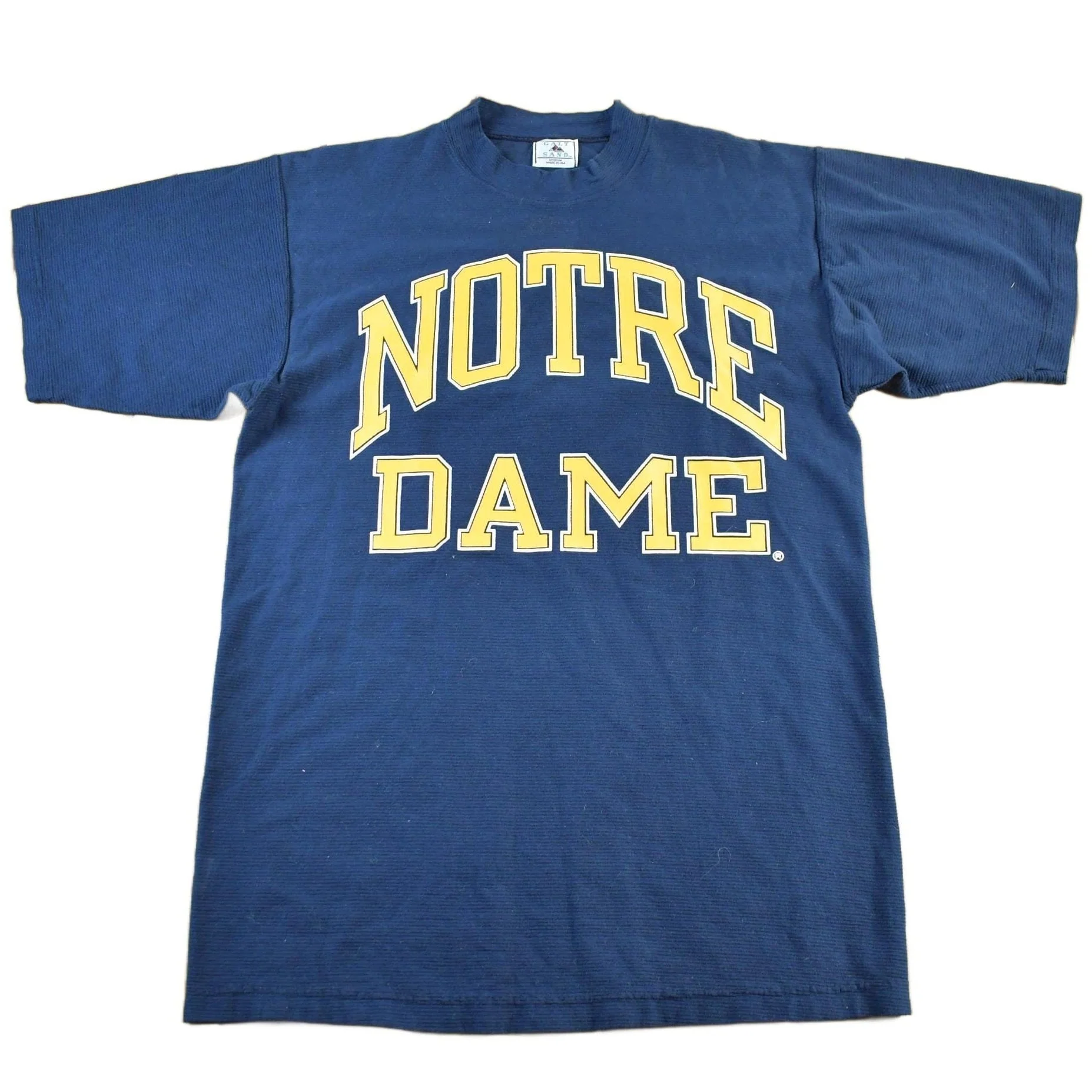 Vintage 1990s Notre Dame University Collegiate T-Shirt Mens Large