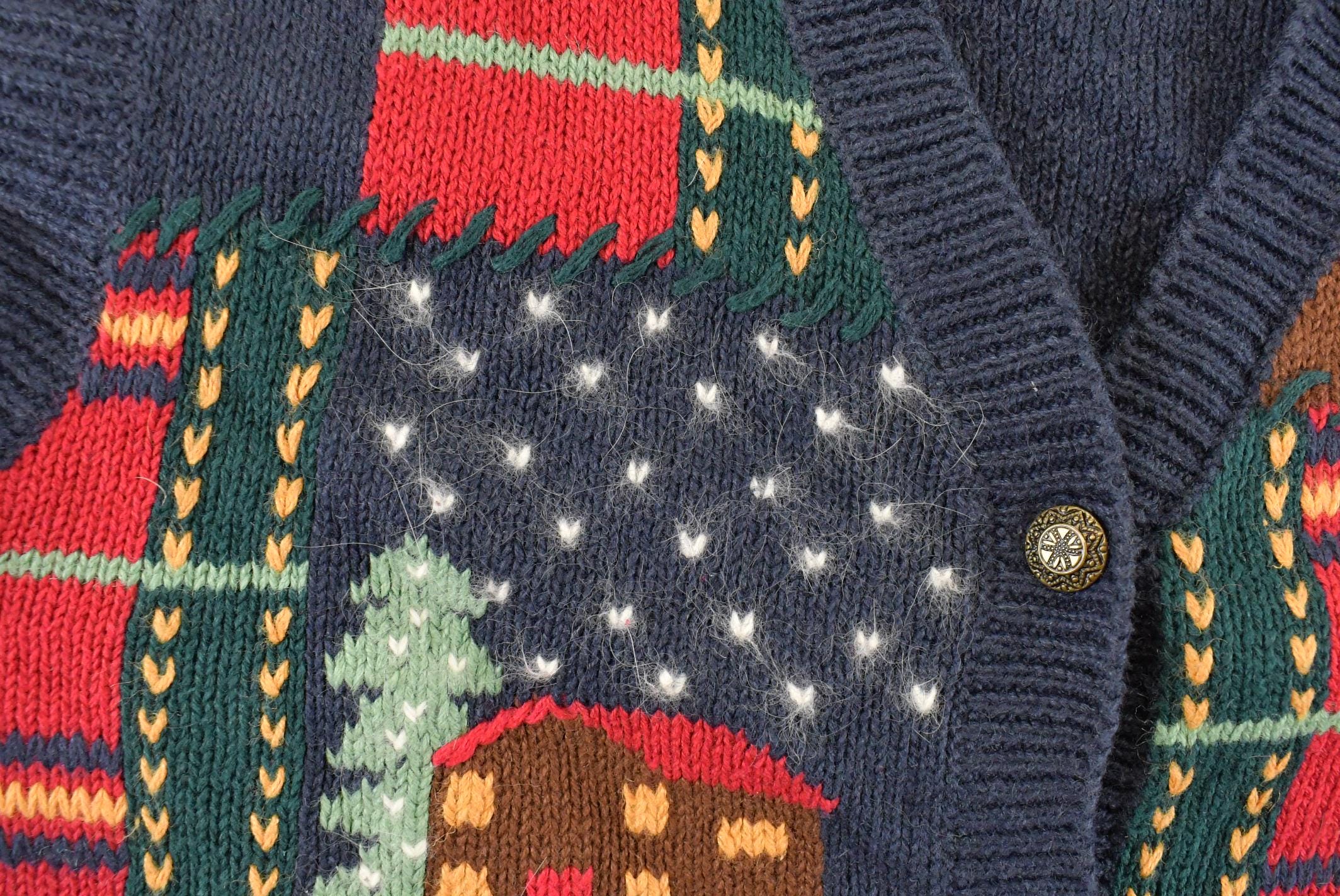Vintage 1990s Nutcracker Christmas Theme Knit Cardigan Sweater Vest Women's Small - Image 4