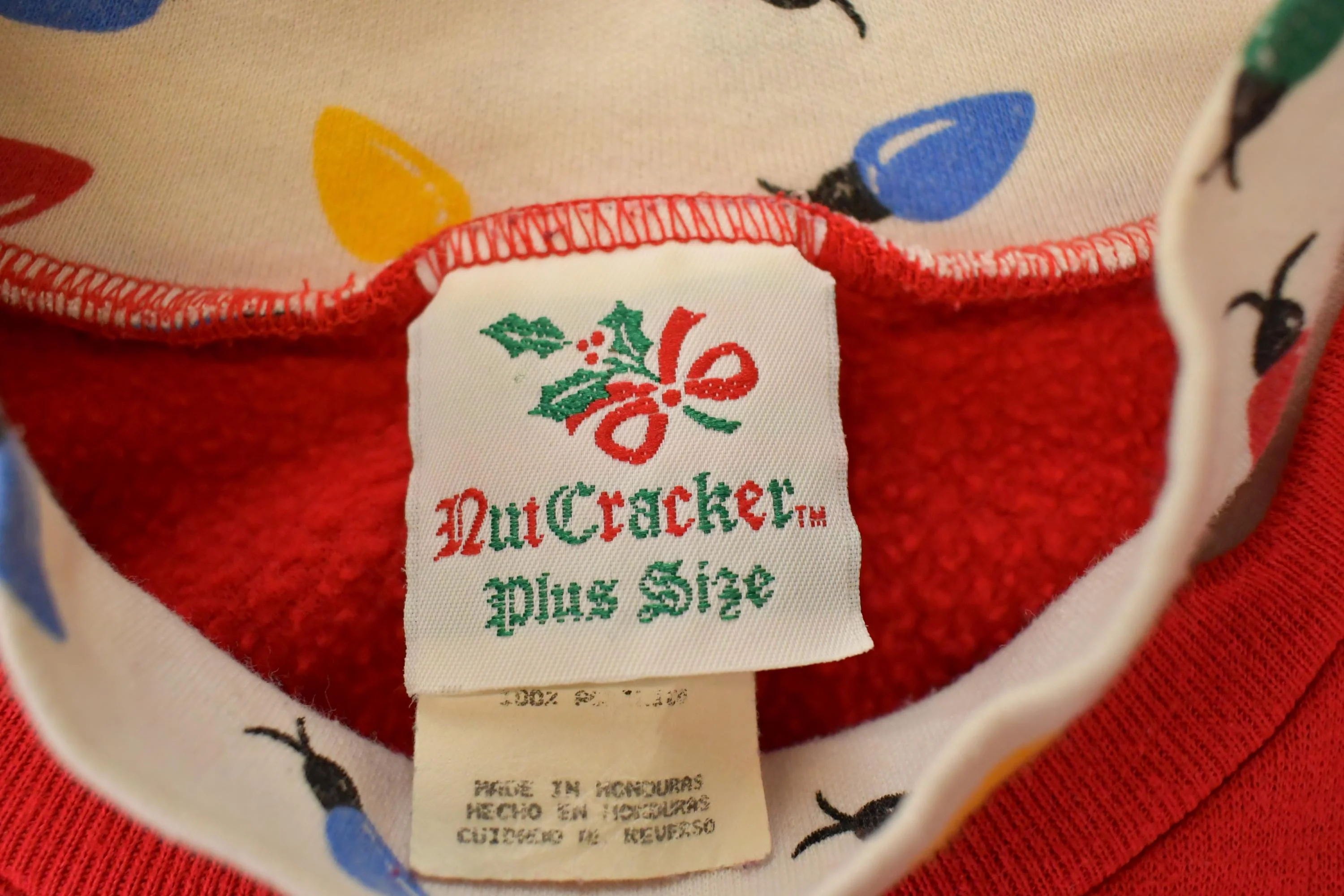 Vintage 1990s Nutcracker Plus Size Cute Christmas Kitty Double Collar Graphic Print Crewneck Sweatshirt Womens XL - Image 5