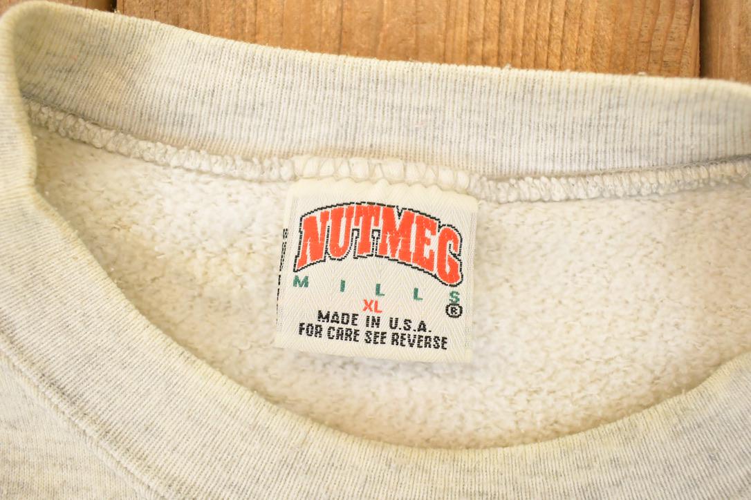 Vintage 1990s Nutmeg Philadelphia Eagles Embroidered NFL Crewneck Sweatshirt Mens L - Image 5