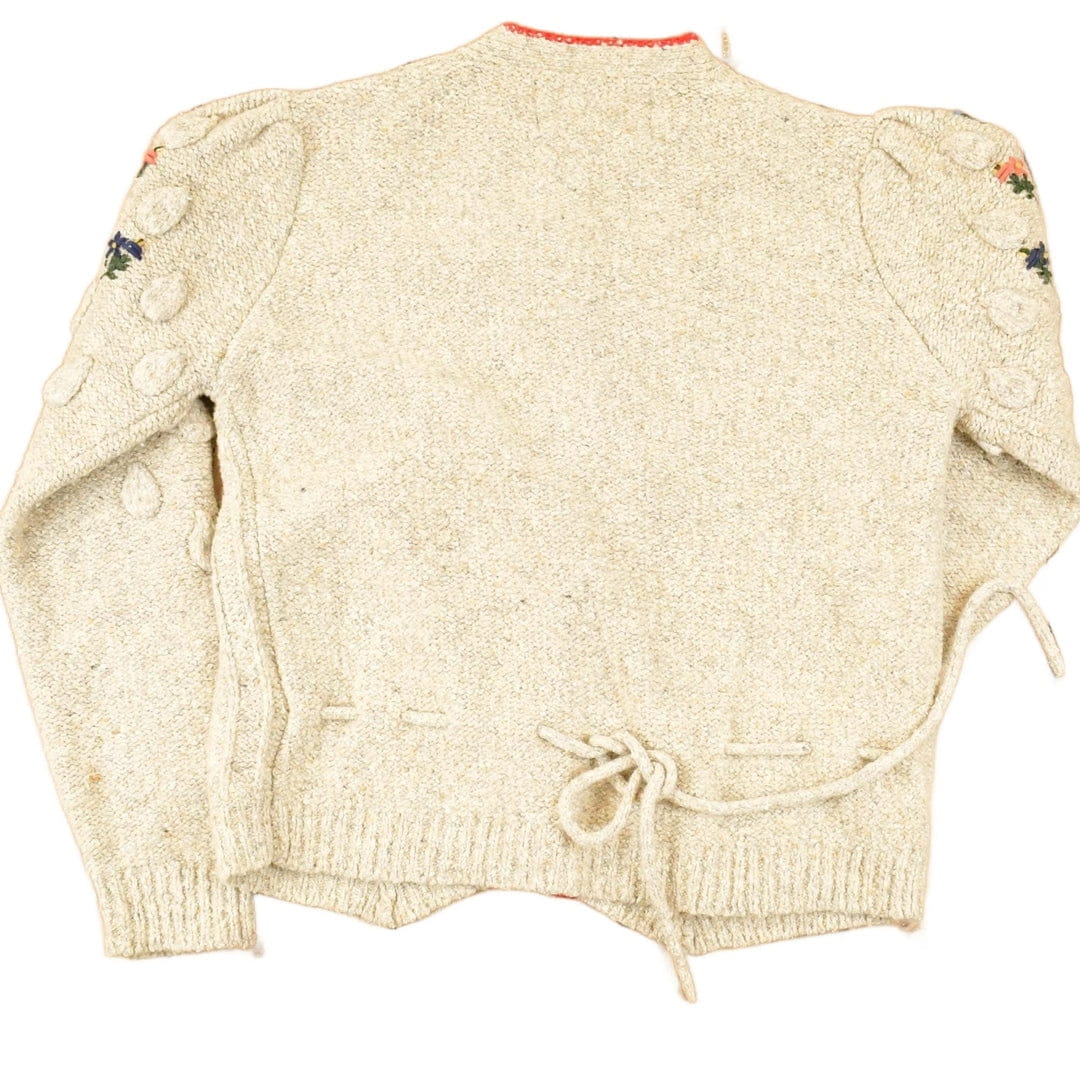 Vintage 1990s Obermeyer Chunky Cable Knit Cardigan Sweater Women's S - Image 2
