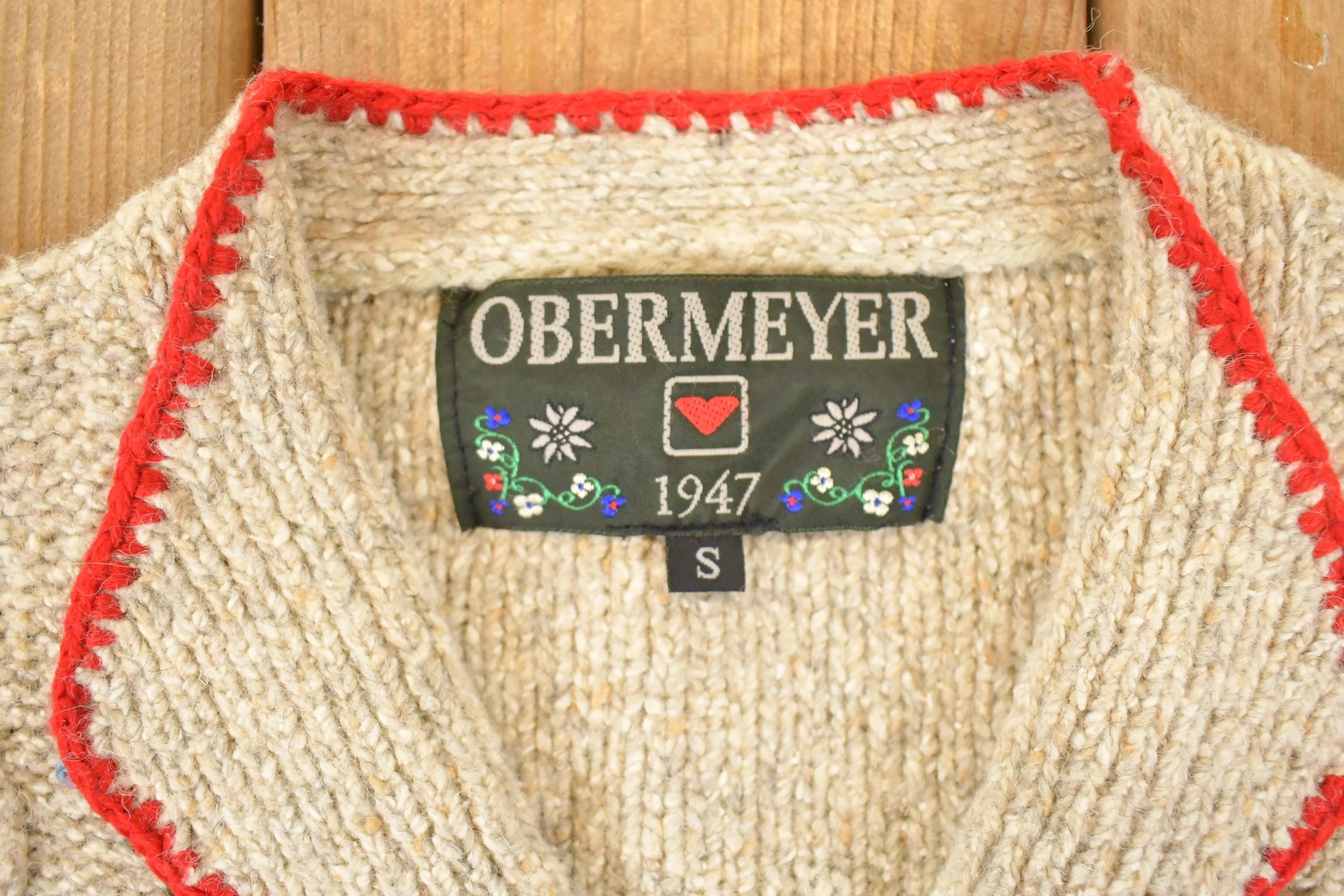 Vintage 1990s Obermeyer Chunky Cable Knit Cardigan Sweater Women's S - Image 4