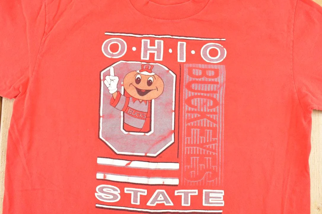 Vintage 1990s Ohio State Buckeyes Collegiate T-Shirt Men's L - Image 3
