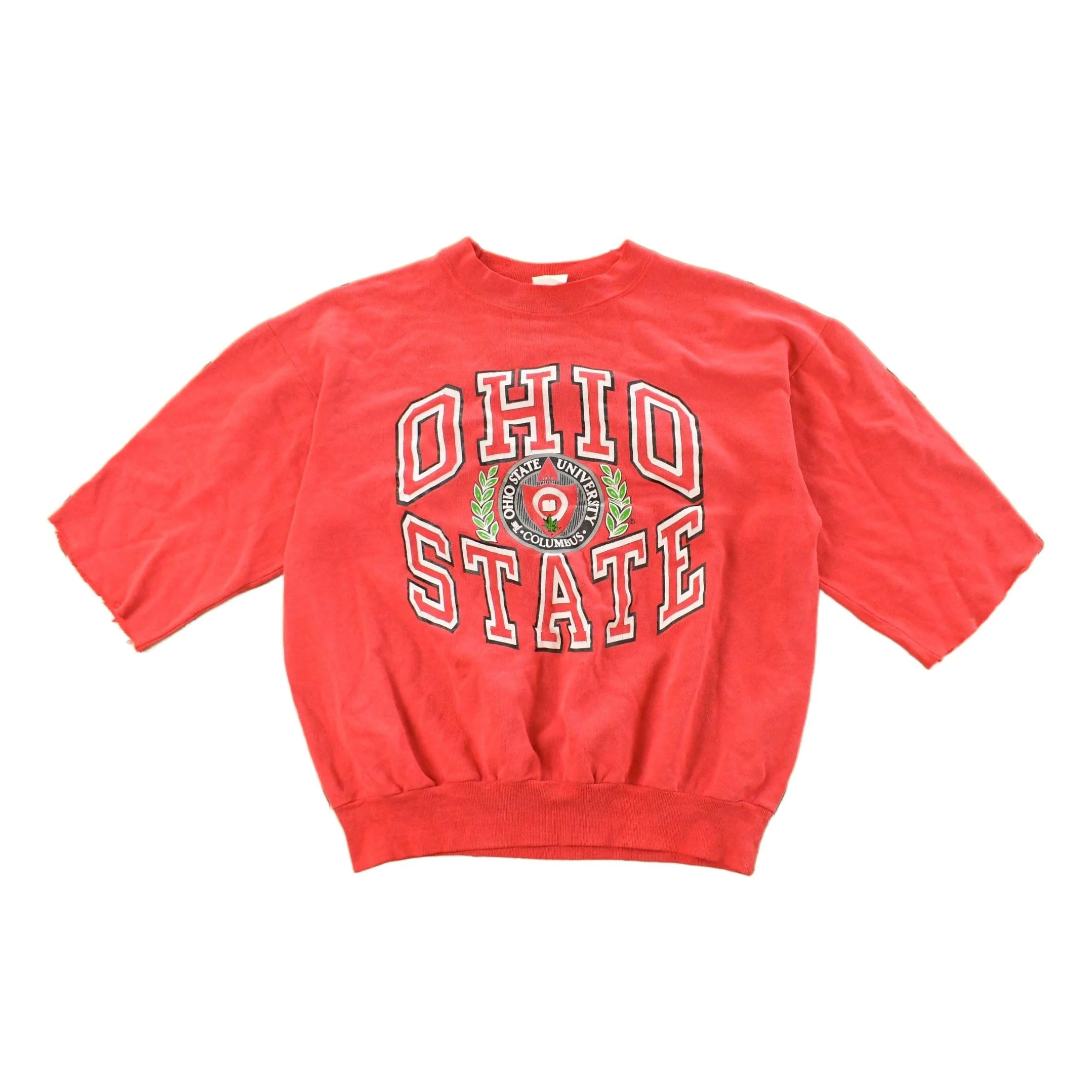 Vintage 1990s Ohio State Buckeyes Short Sleeve Crewneck Sweatshirt Men's Small