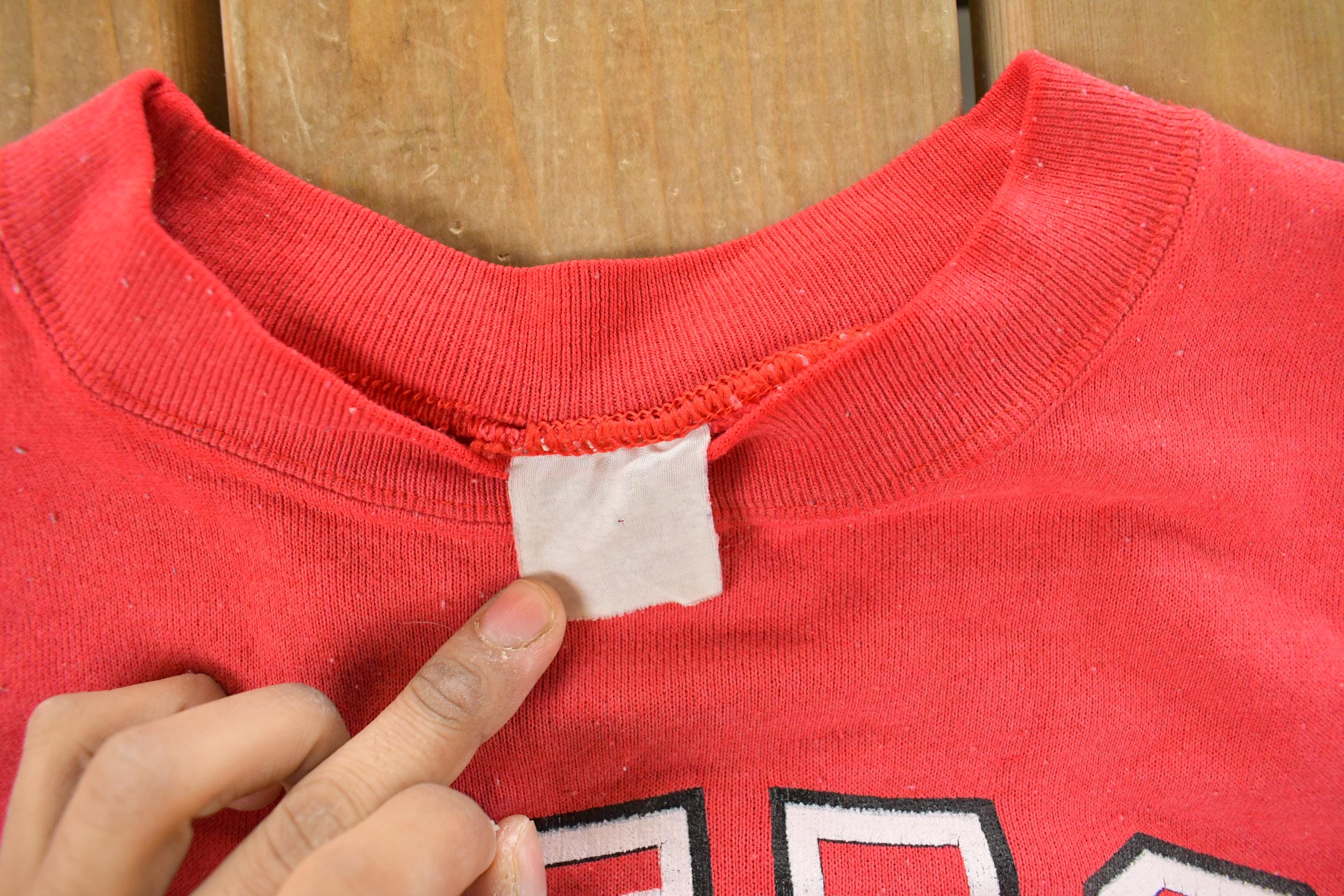 Vintage 1990s Ohio State Buckeyes Short Sleeve Crewneck Sweatshirt Men's Small - Image 5