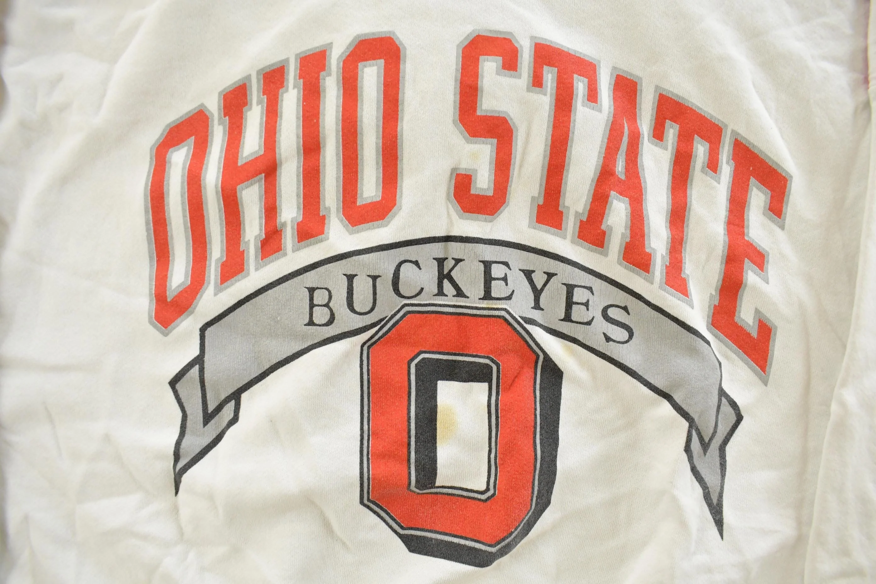 Vintage 1990s Ohio State University Buckeyes Collegiate Henley Sweatshirt Men's Large - Image 3