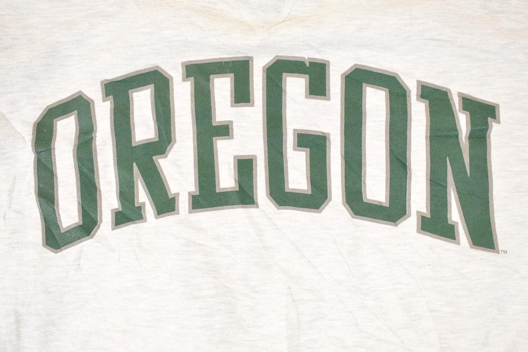 Vintage 1990s Oregon Russell Pro Cotton Heavyweight University Crewneck Sweater Mens XL - Image 3