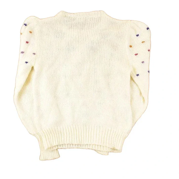 Vintage 1990s Organically Grown Knit Crewneck Sweater Women's S - Image 2