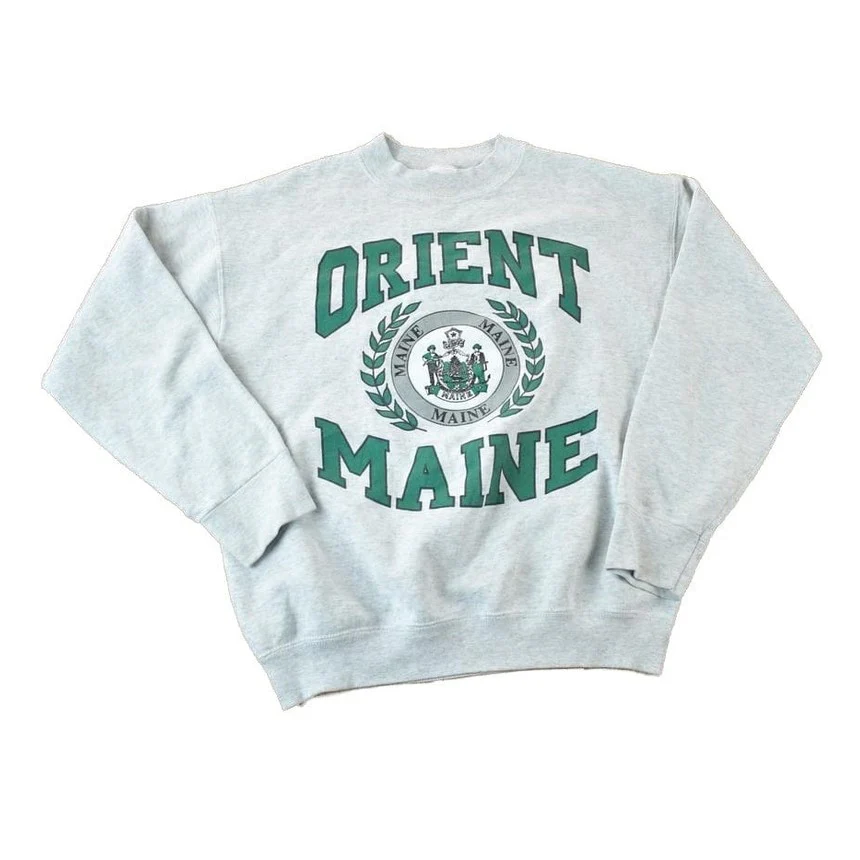 Vintage 1990s Orient Maine Souvenir Crewneck Sweatshirt Made In USA Men's Small
