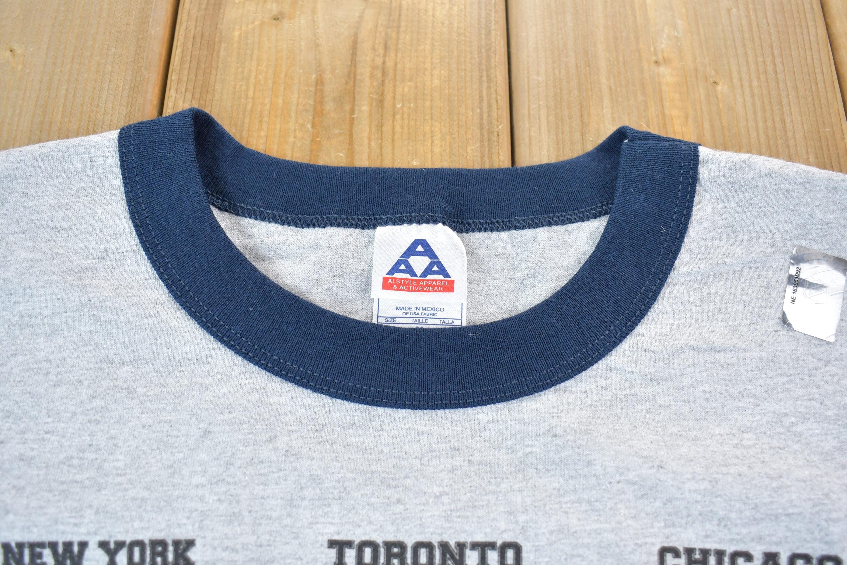 Vintage 1990s Original Six NHL Hockey Classic Dead Stock Graphic T-Shirt Men's Medium - Image 5