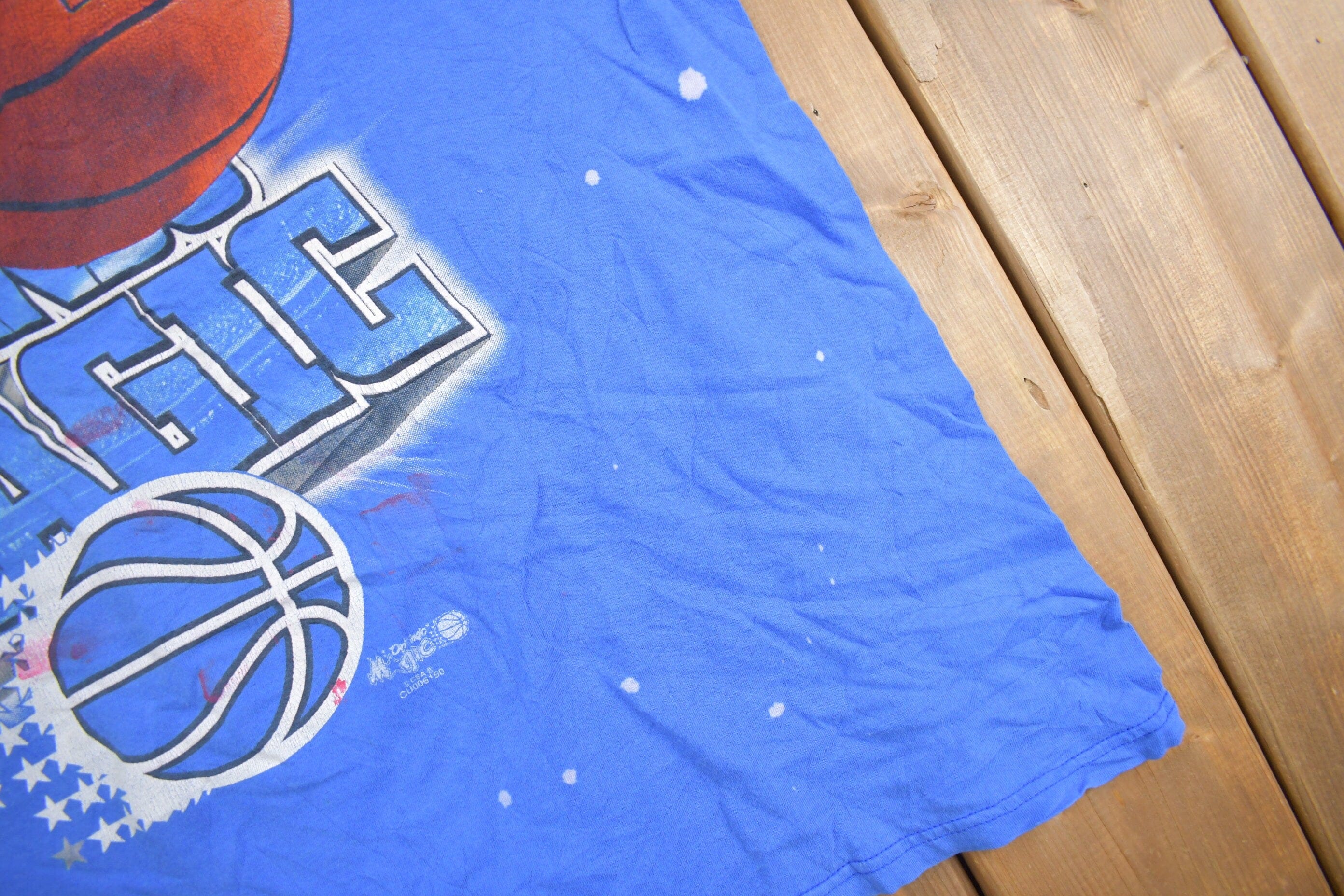 Vintage 1990s Orlando Magic Graphic T-Shirt Men's XL - Image 4