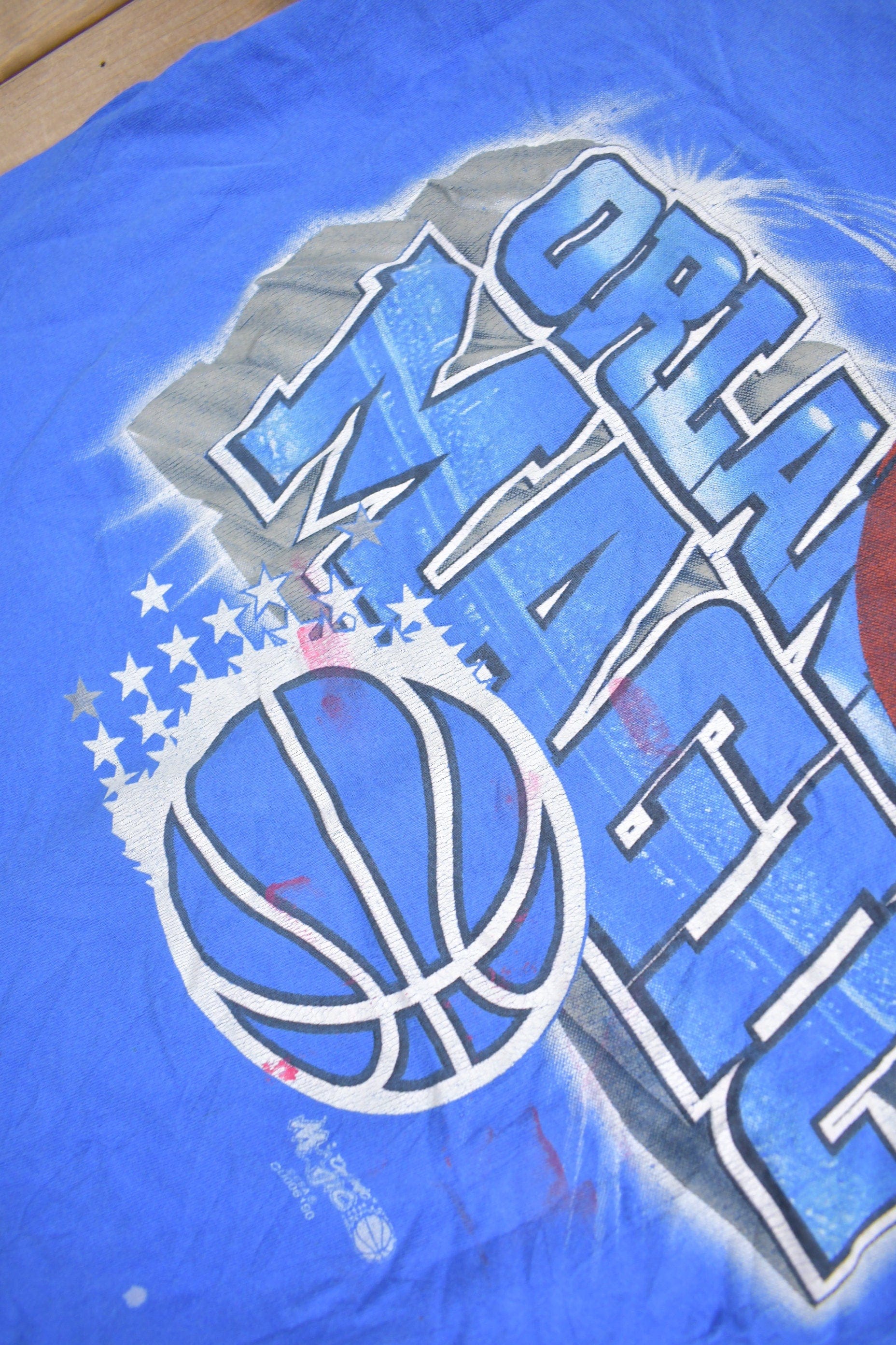 Vintage 1990s Orlando Magic Graphic T-Shirt Men's XL - Image 5