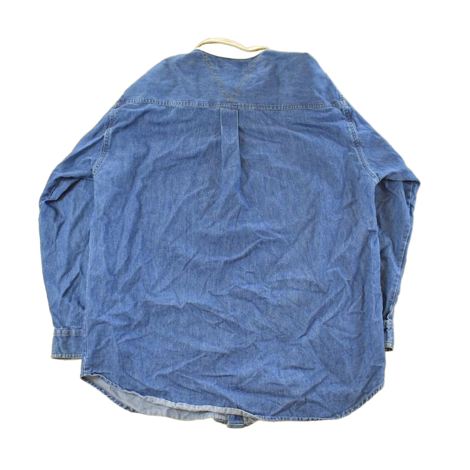 Vintage 1990's Orvis Denim Button Up Shirt Men's XL - Image 2