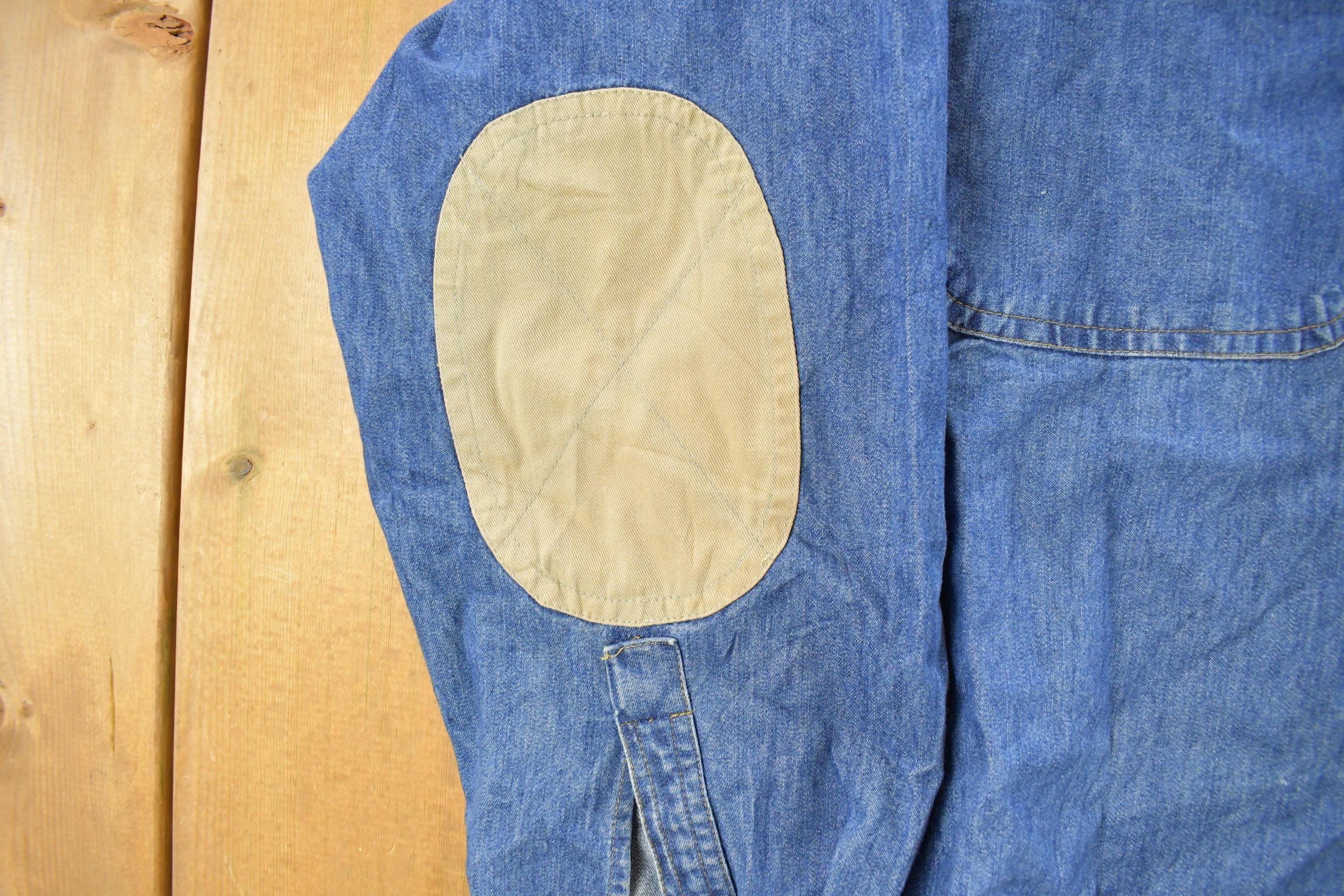 Vintage 1990's Orvis Denim Button Up Shirt Men's XL - Image 4