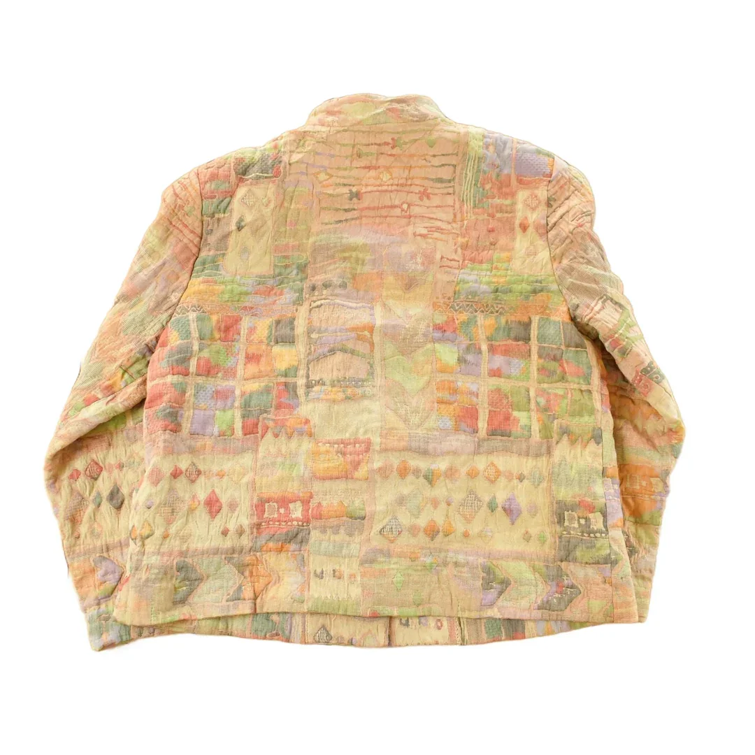 Vintage 1990s Orvis Tapestry Abstract Pattern Women's Small - Image 2