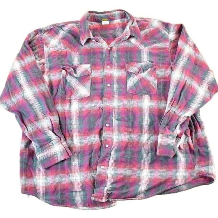 Vintage 1990s Osh Kosh Plaid Button Up Shirt Mens XL