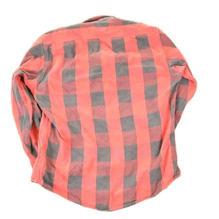 Vintage 1990s Osh Kosh Plaid Western Style Button Up Shirt Men's M - Image 2