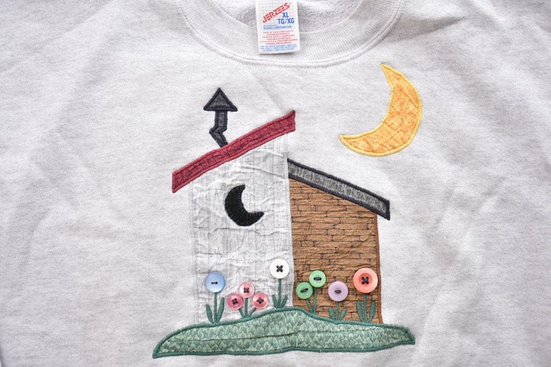 Vintage 1990s Outhouse Theme Crewneck Sweater - Image 4
