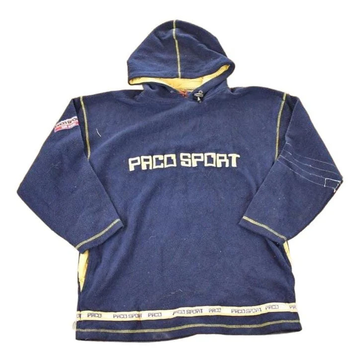 Vintage 1990s Paco Sport Fleece Outdoorsman Hoodie Sweater Men's L