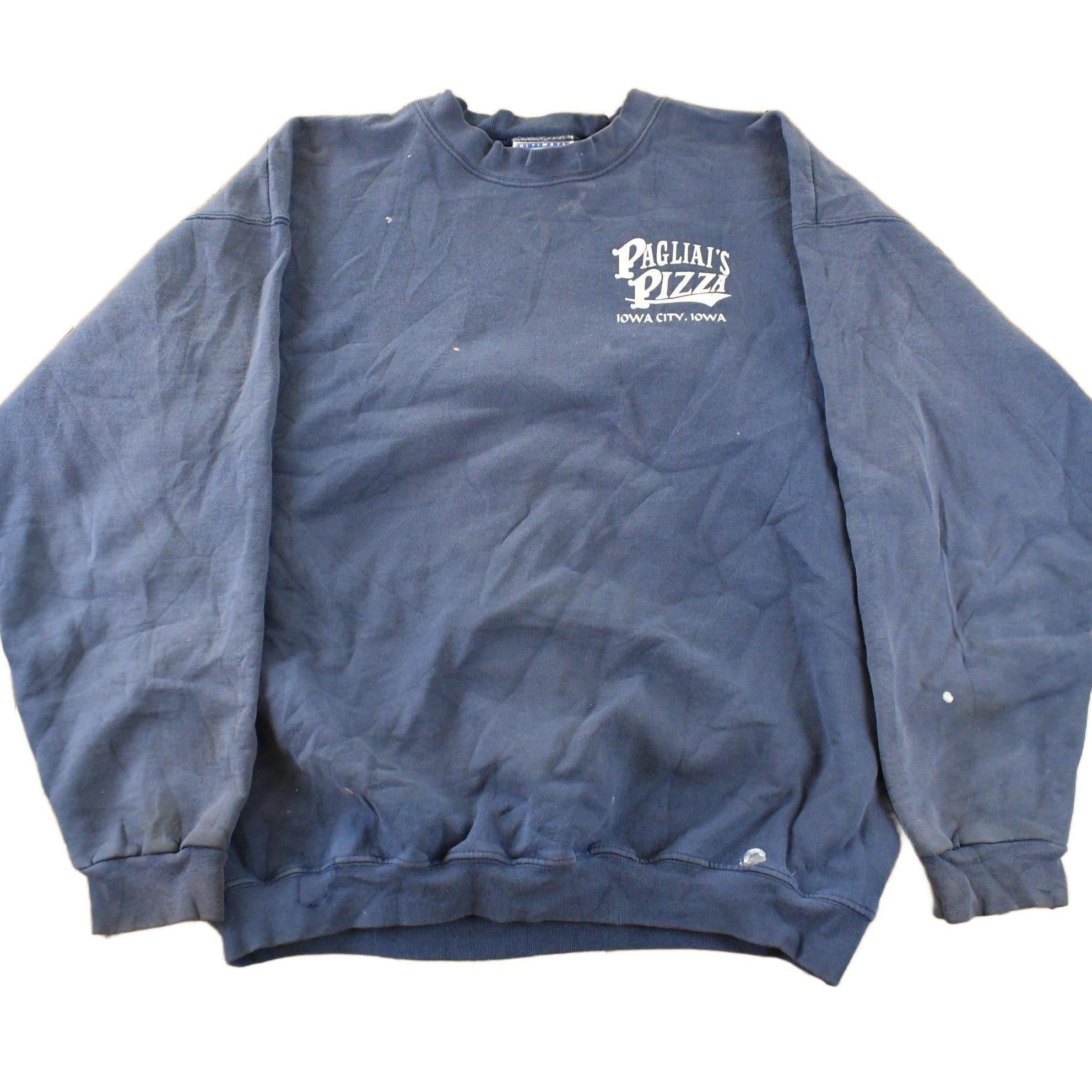 Vintage 1990s Pagliai's Pizza Promo Crewneck Sweatshirt Men's L