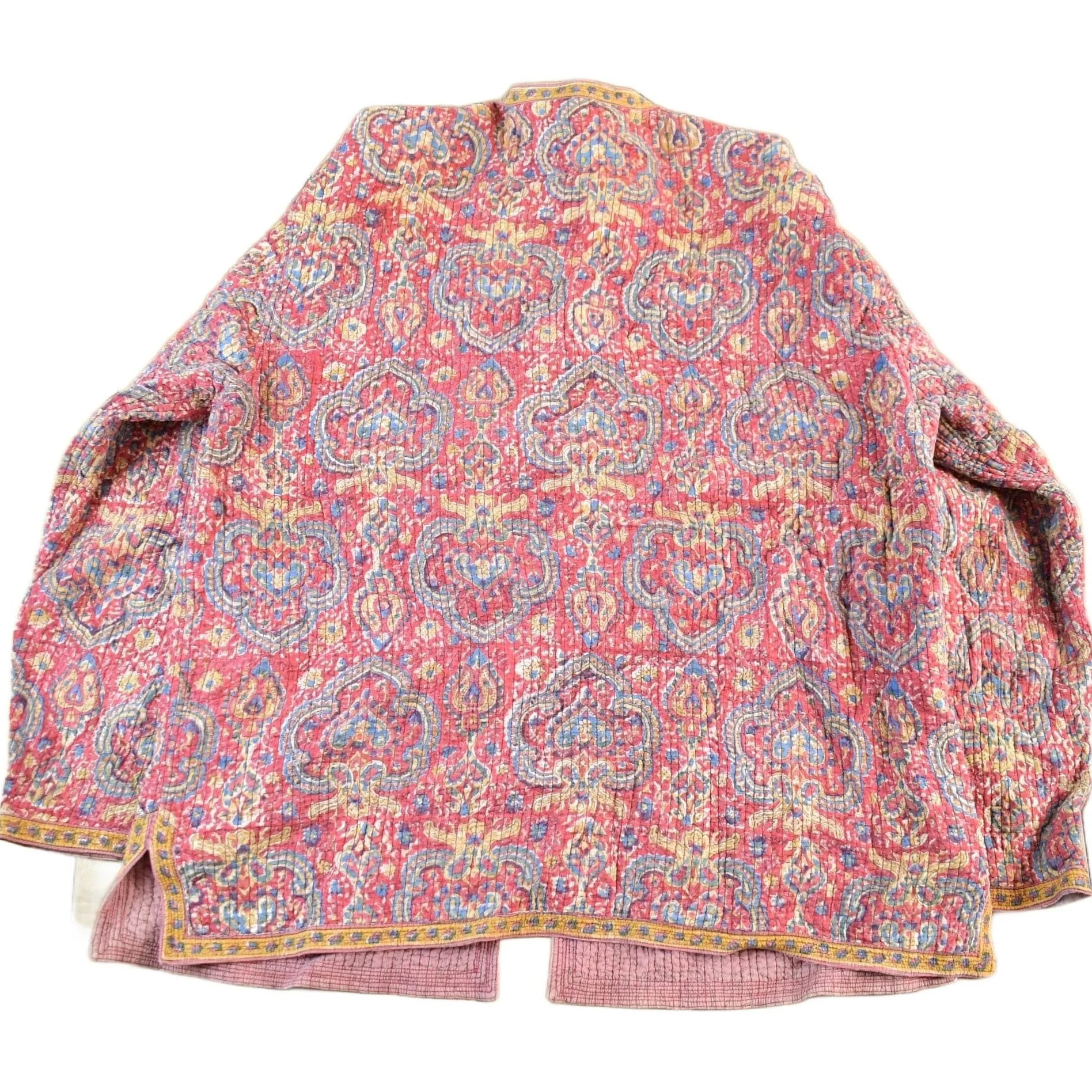 Vintage 1990's Paisley Button Up Light Jacket Women's Large - Image 2