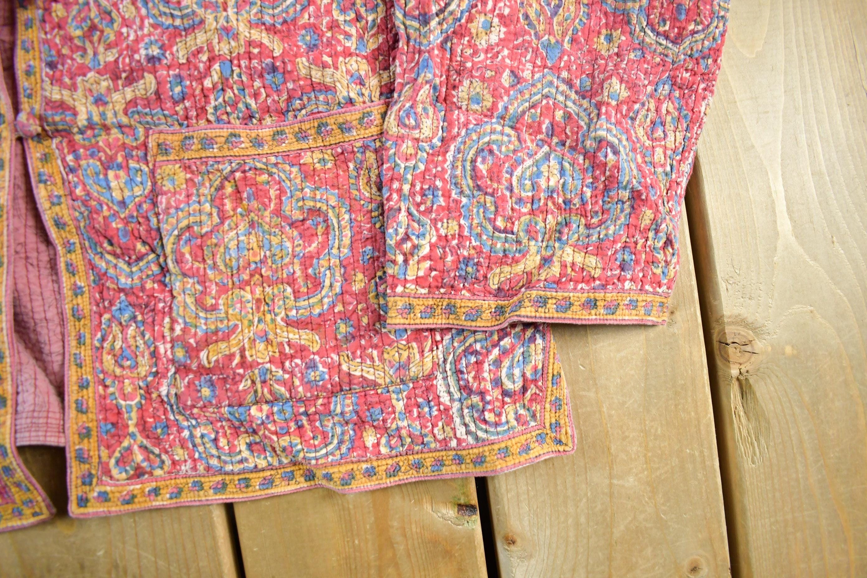 Vintage 1990's Paisley Button Up Light Jacket Women's Large - Image 3