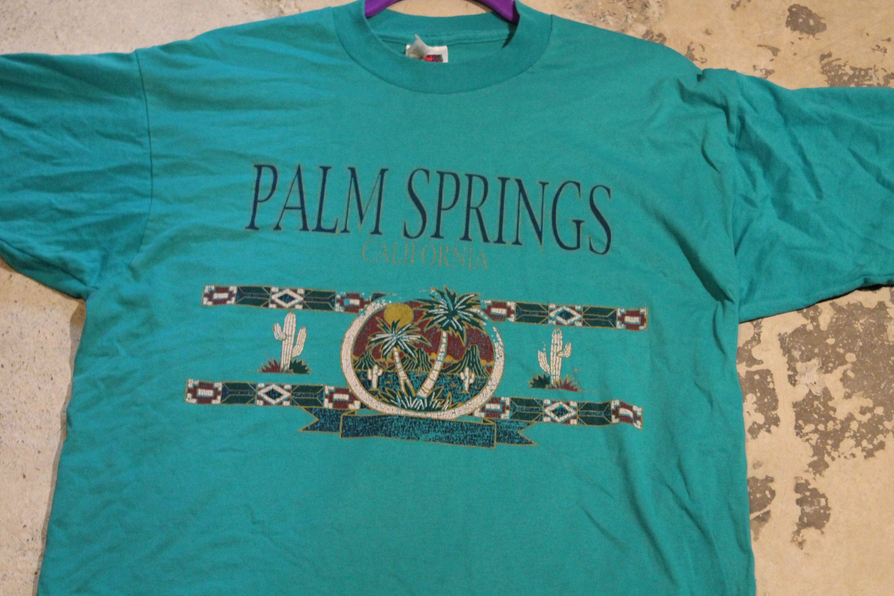 Vintage 1990s Palm Springs California Souvenir T Shirt Men's Large - Image 4