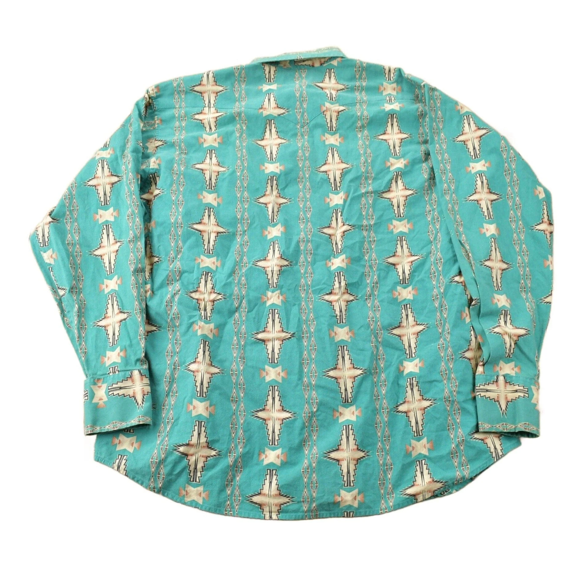 Vintage 1990s Pan Handle Slim South Western Cowboy Style Button Up Shirt Men's XL - Image 2
