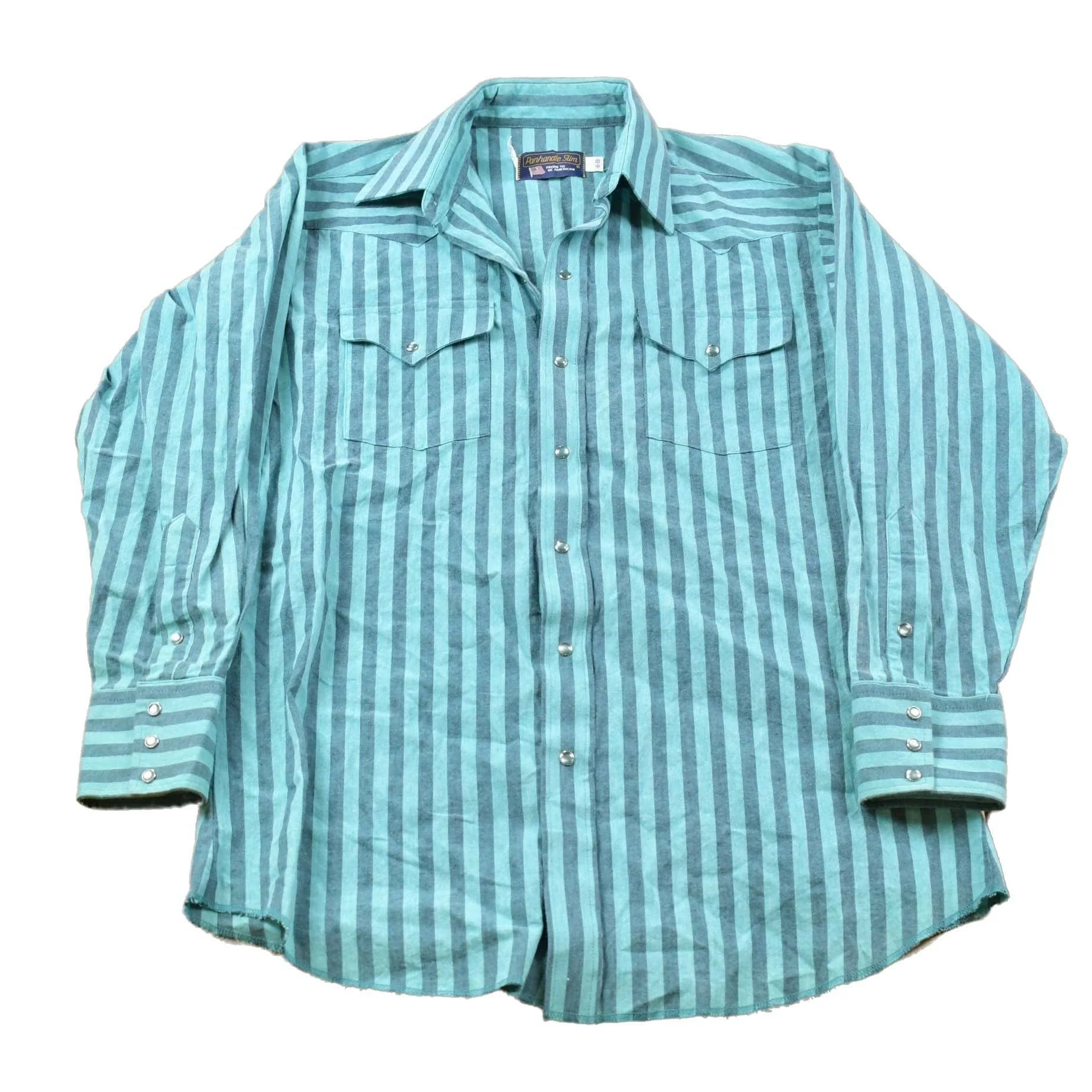 Vintage 1990s Panhandle Slim Striped Button Up Shirt Men's XL