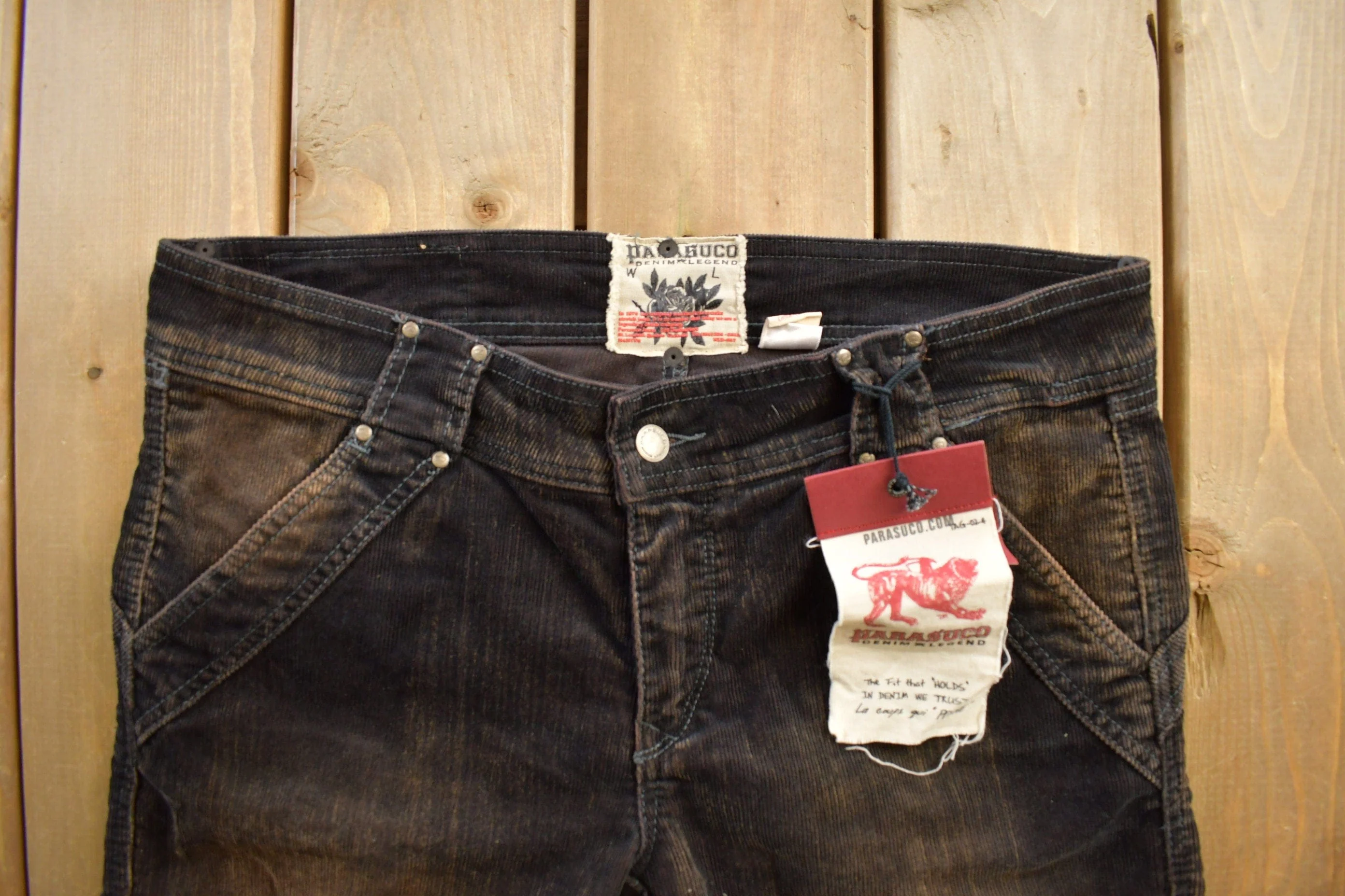 Vintage 1990s 'Parasuco' Bootcut Jeans Men's 36 x 33 - Image 3