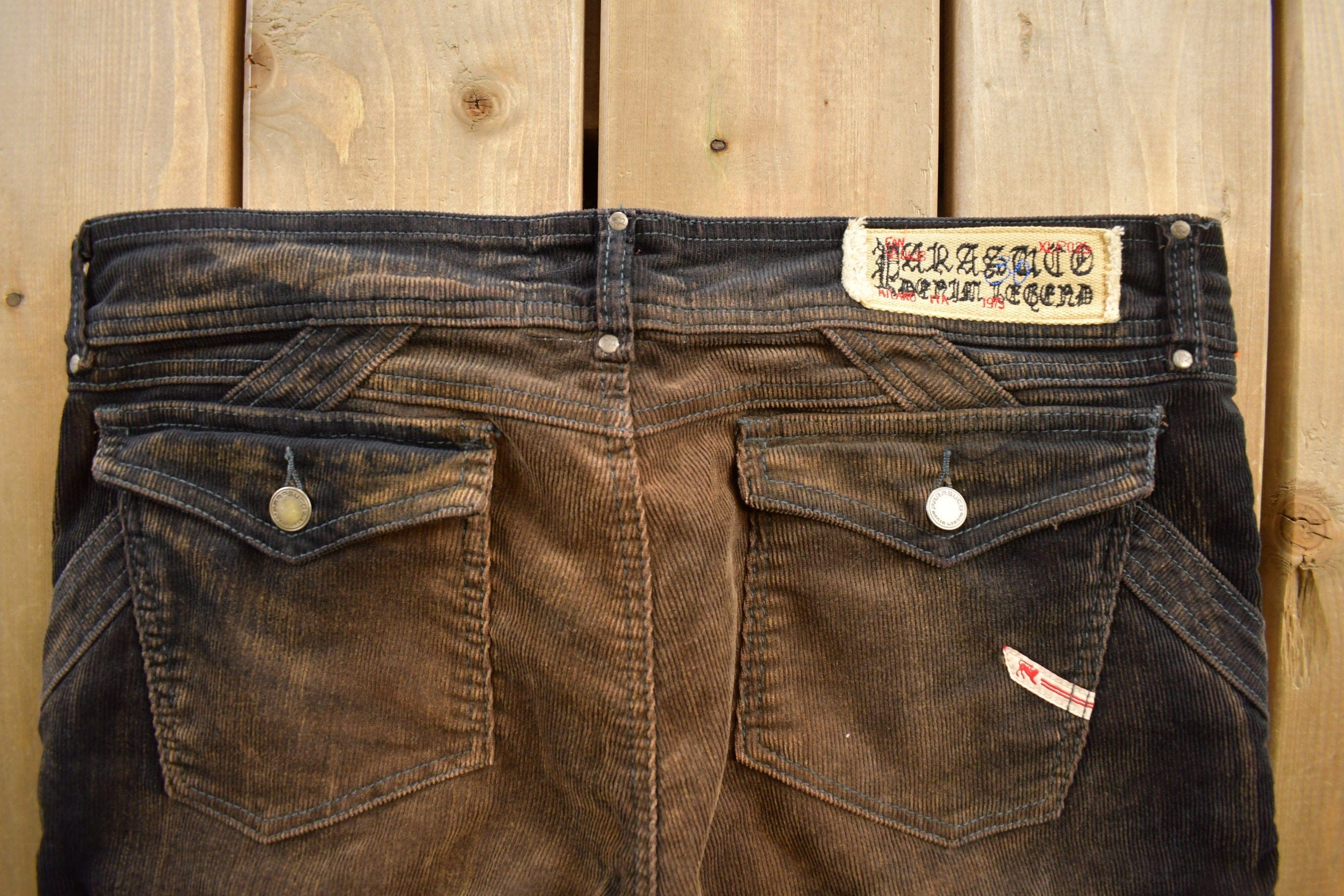 Vintage 1990s 'Parasuco' Bootcut Jeans Men's 36 x 33 - Image 5