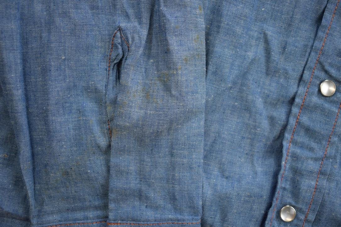 Vintage 1990s Pardner Jean Western Style Snap Button Up Rodeo Shirt Men's XL - Image 3