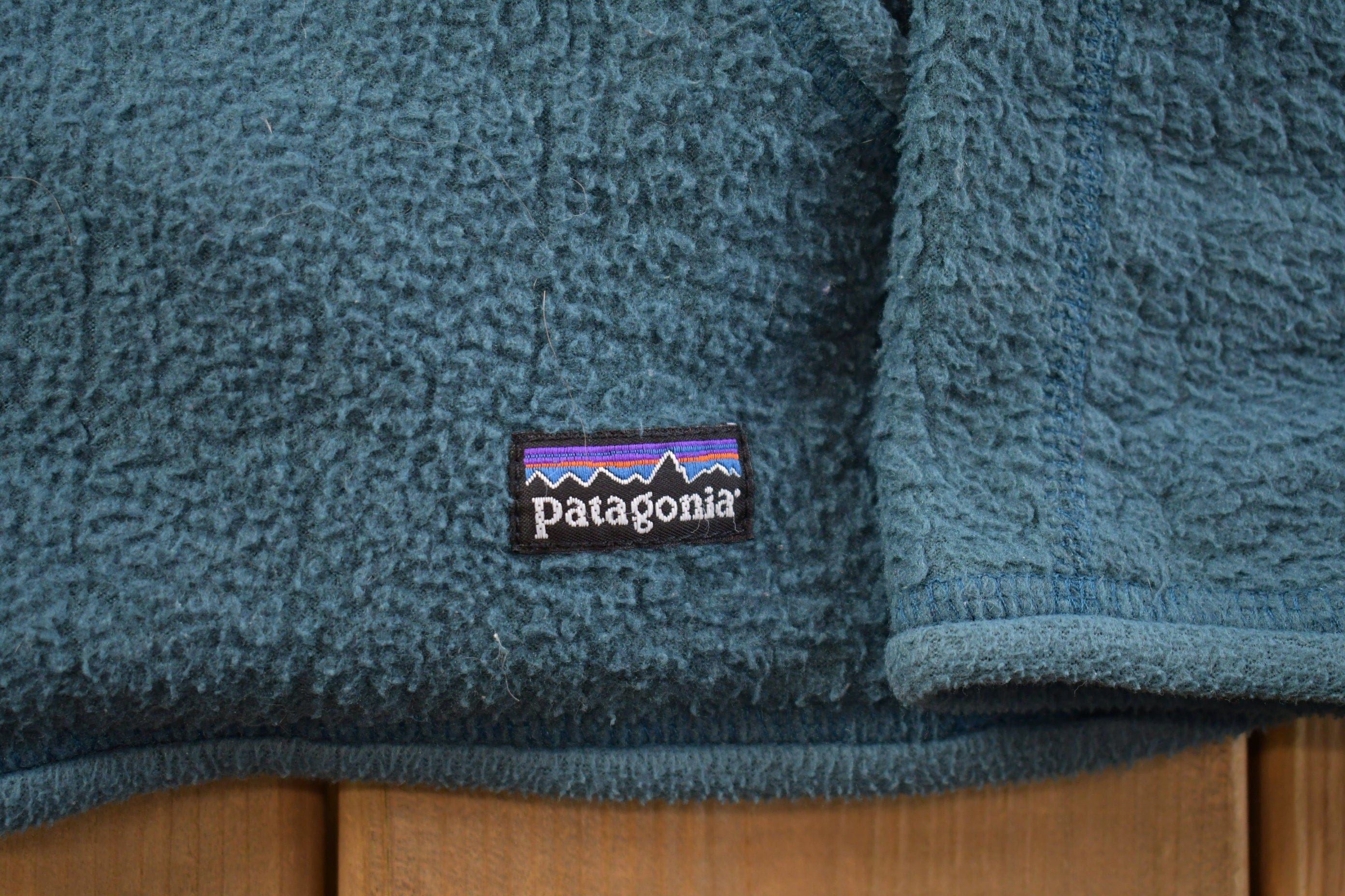 Vintage 1990s Patagonia Blue Women's Zip Up Fleece Sweater Women's S - Image 3