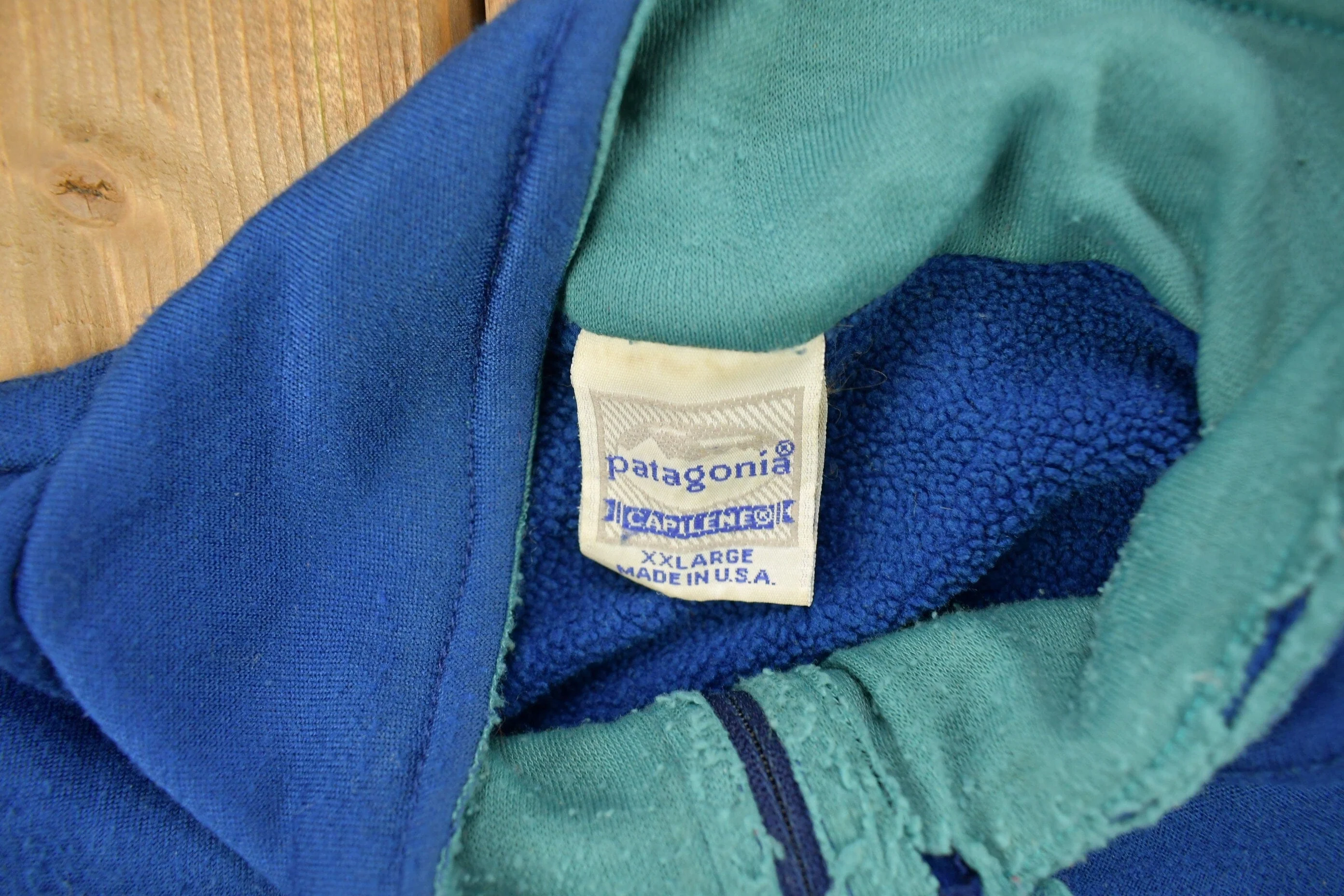 Vintage 1990s Patagonia Capilene Half Zip Fleece Sweater Men's 2XL - Image 5