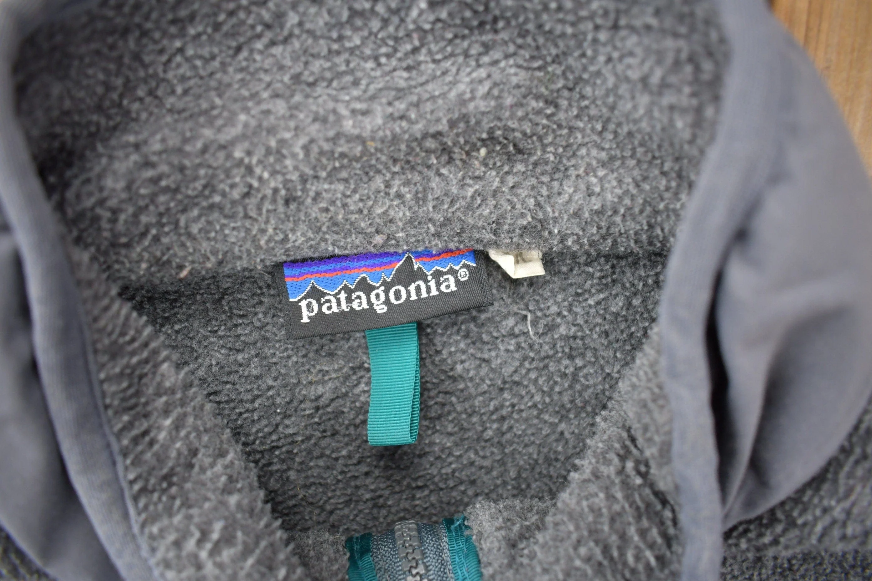 Vintage 1990s Patagonia Deep Pile Fleece Zip Up Sweater Men's L - Image 5