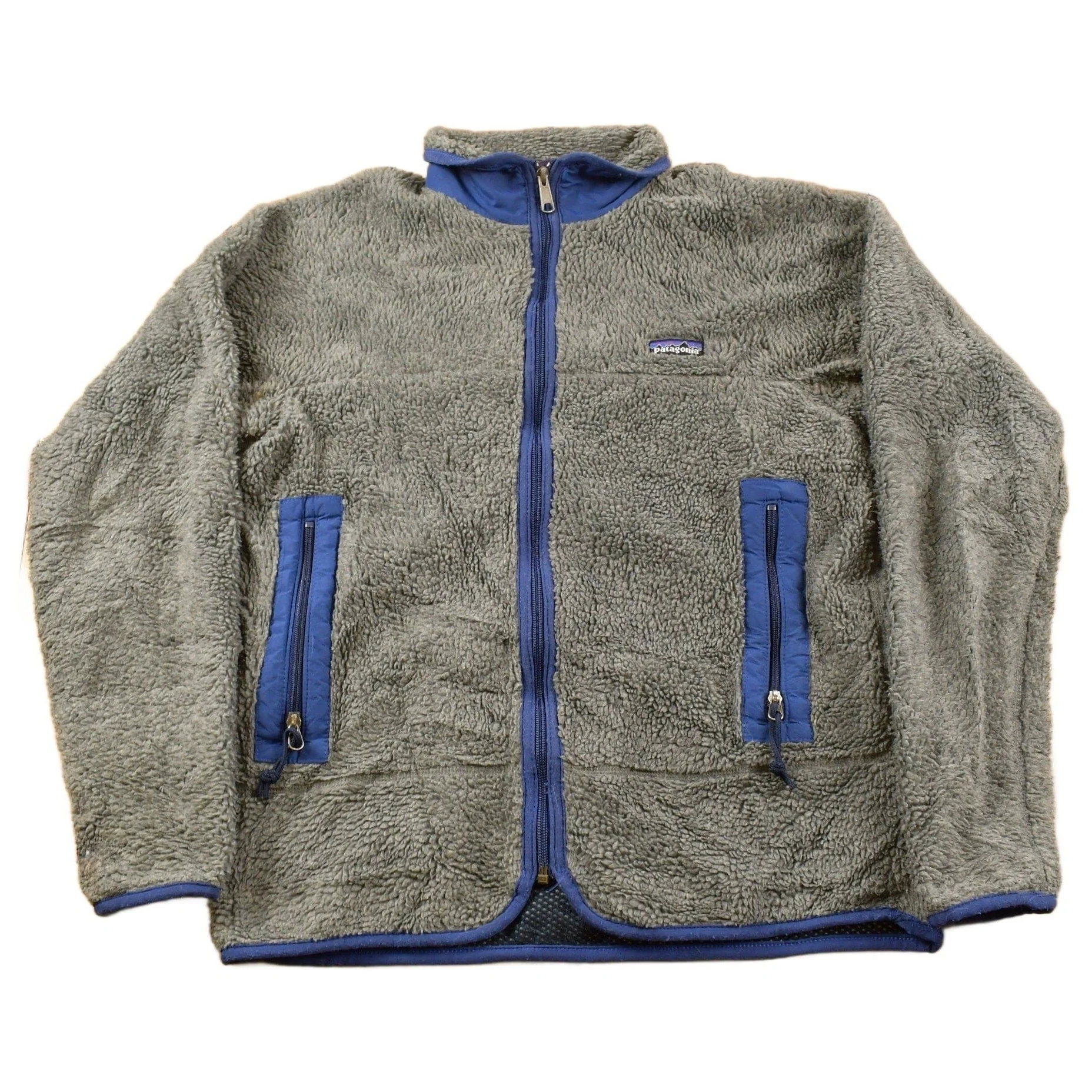 Vintage 1990s Patagonia Deep Pile Fleece Zip Up Sweater Men's Medium
