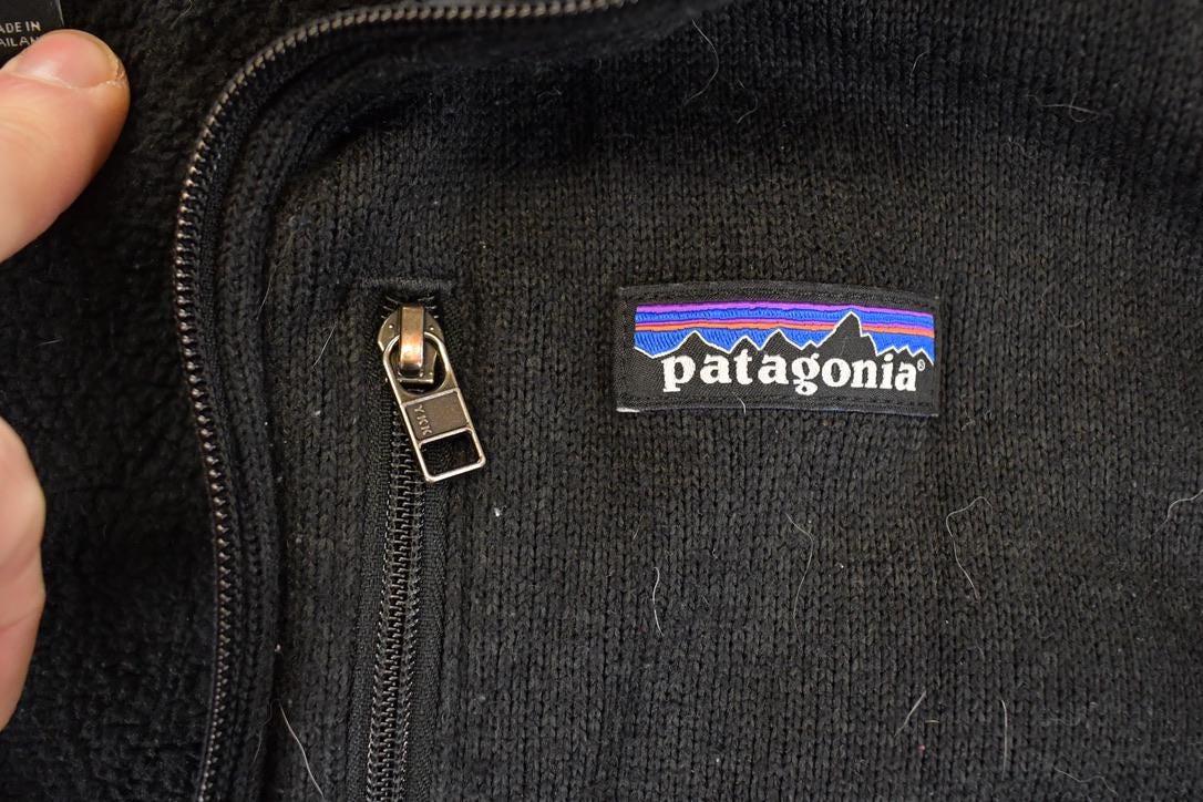 Vintage 1990s Patagonia Fleece Outdoorsman Sweater Mens M - Image 3