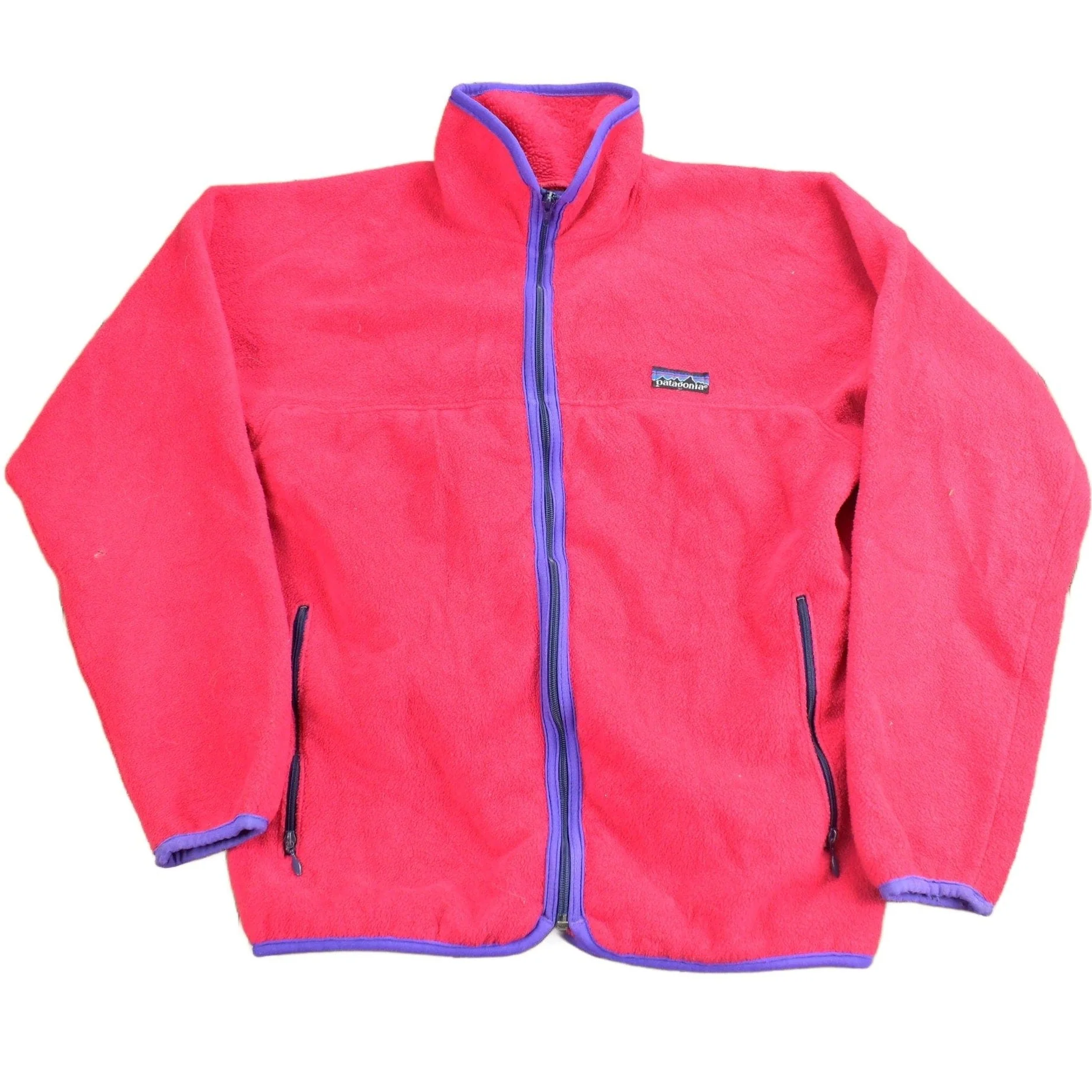 Vintage 1990s Patagonia Fleece Zip Up Sweater Youth Large